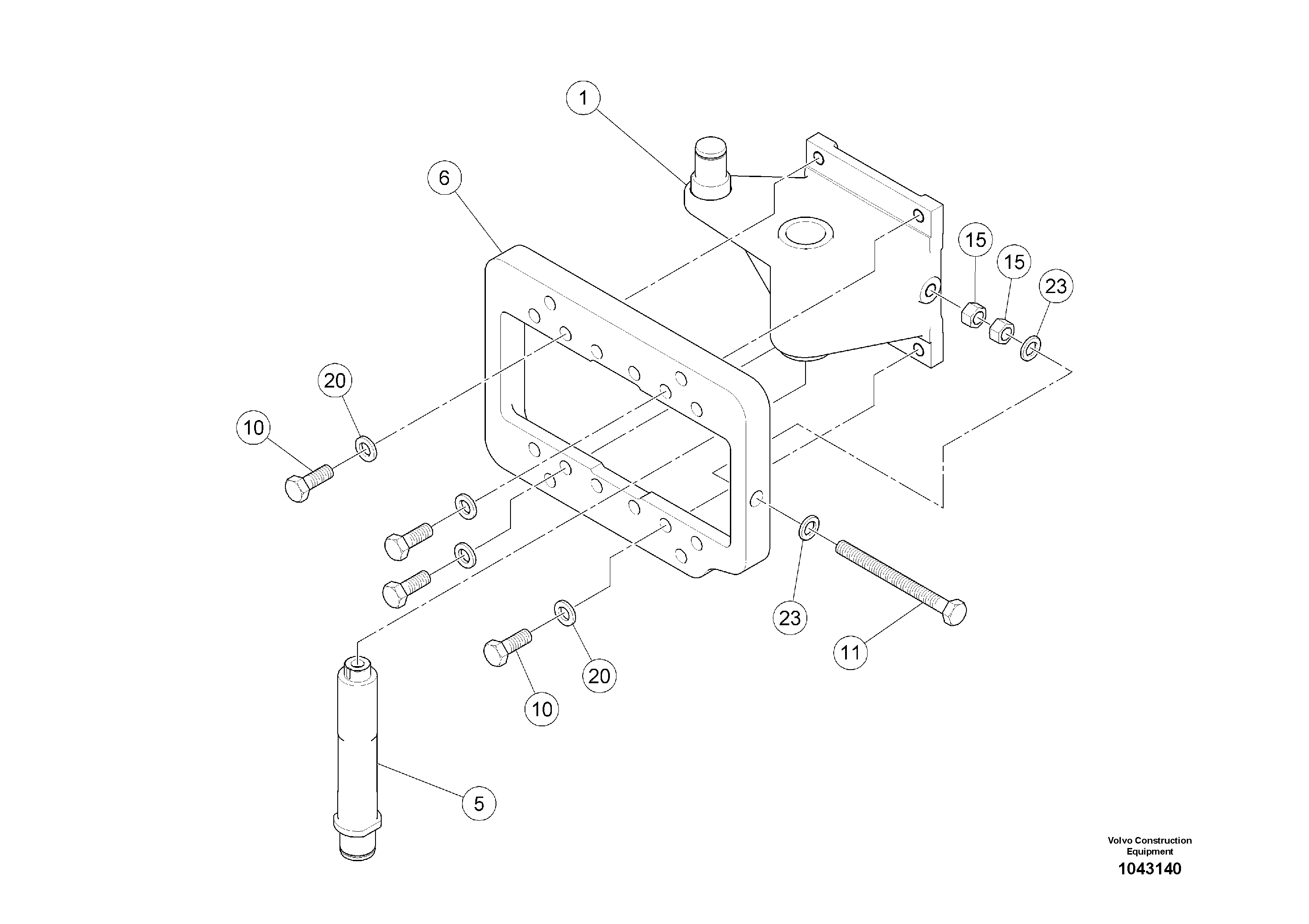 Mounting rail RM96752175 VOLVO