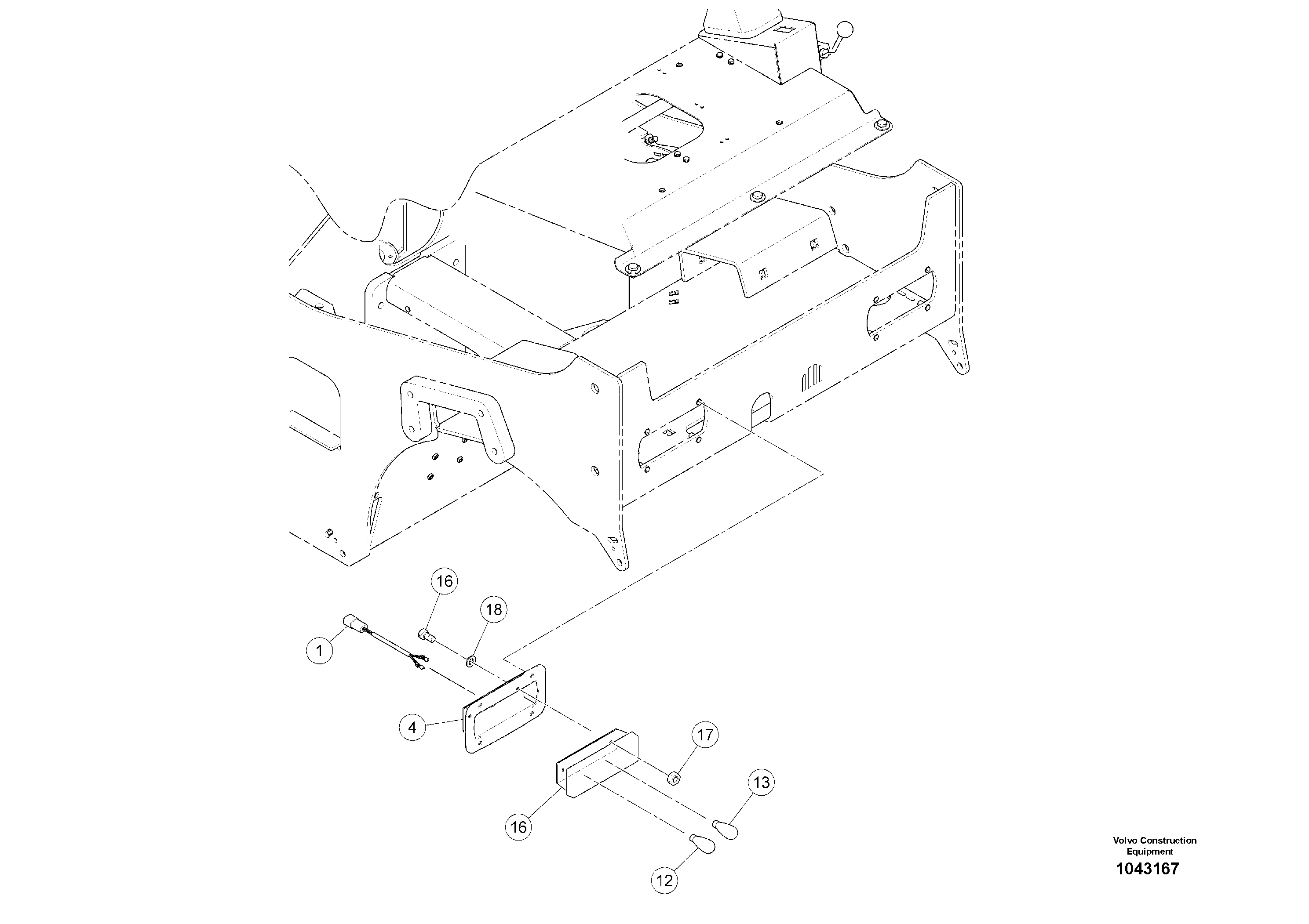 Seat frame RM80782857 VOLVO
