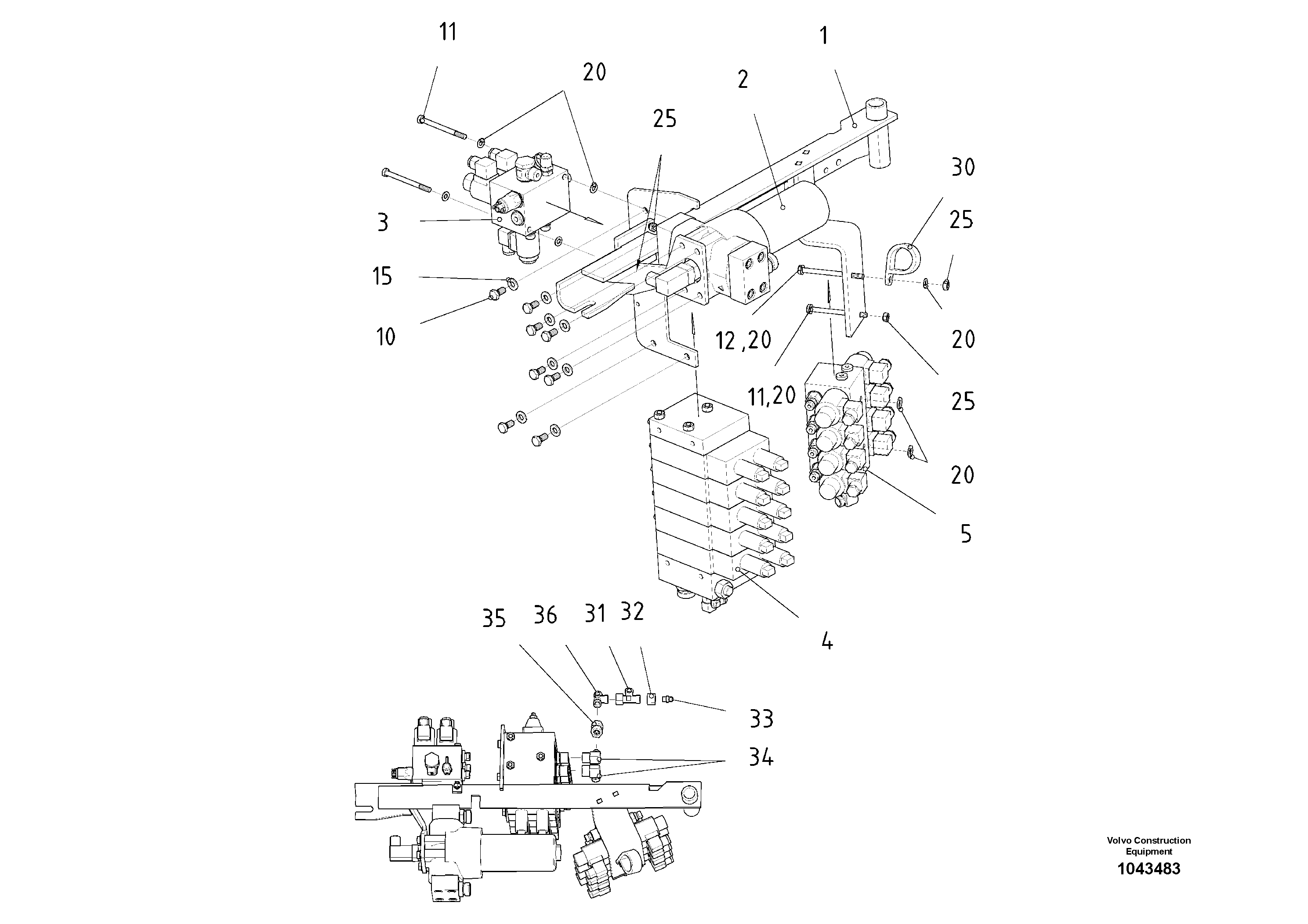 Tube plug Lh RM87974259 VOLVO