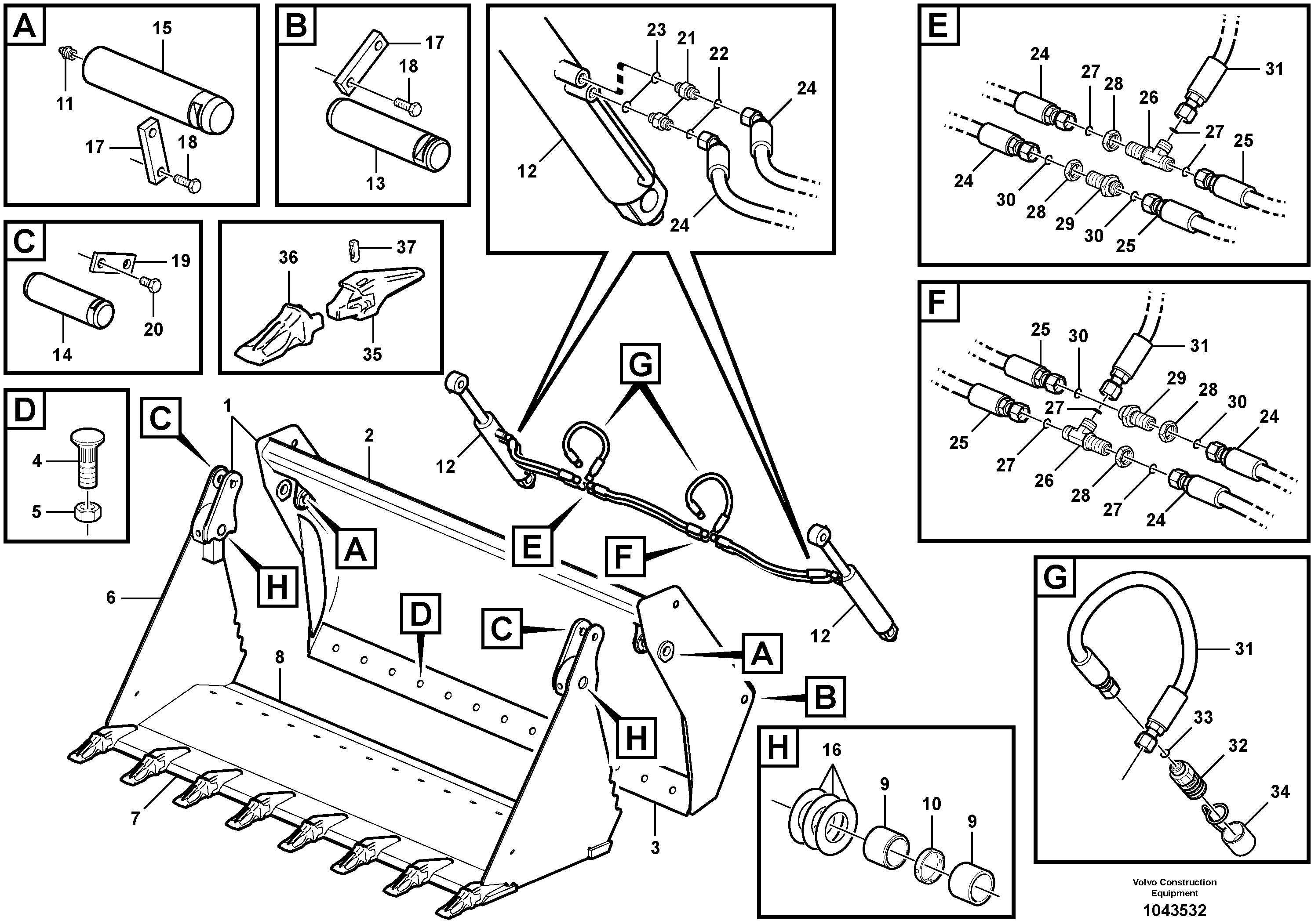 Cutting edge VOE15628615 VOLVO