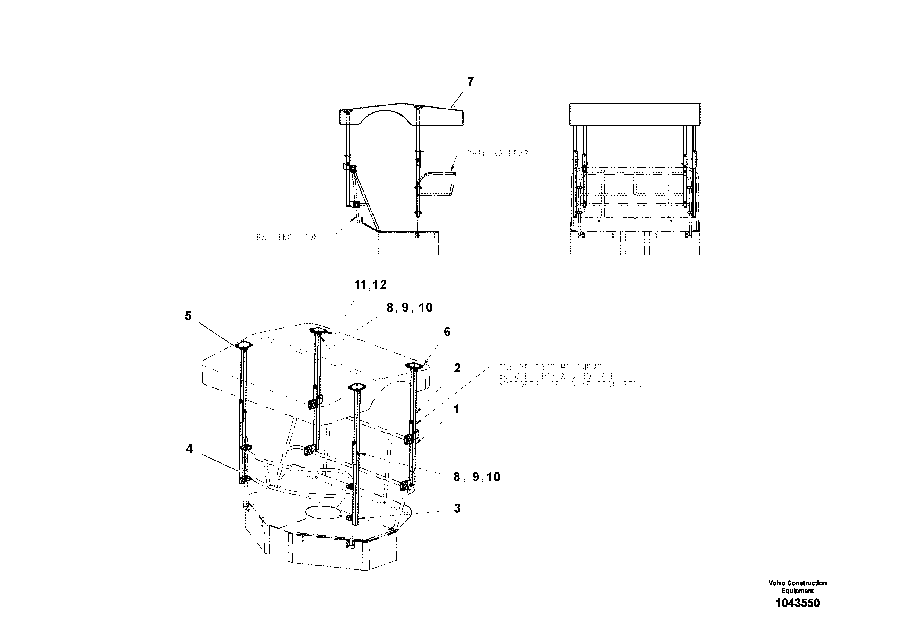 Seat frame RM70827464 VOLVO