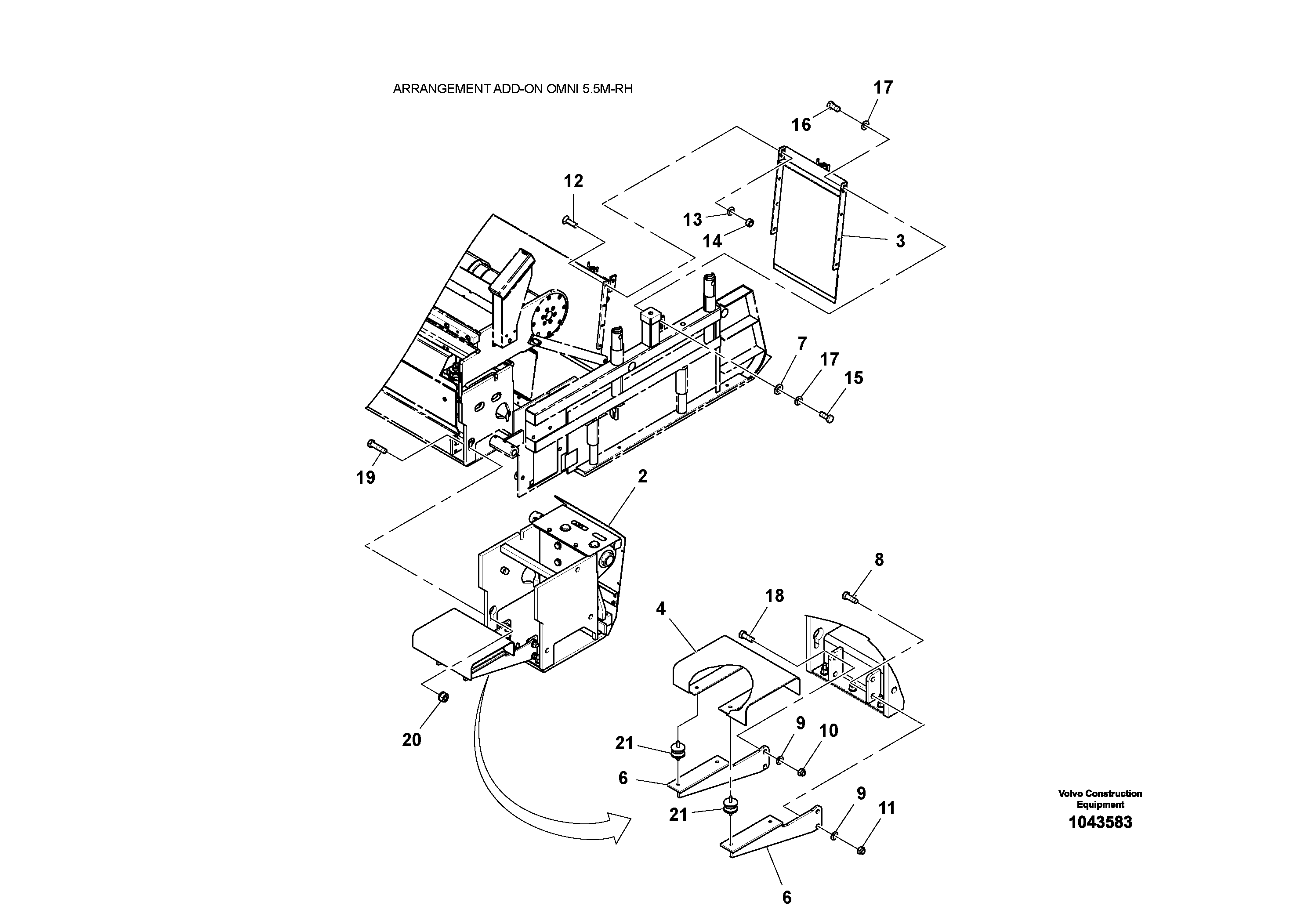 Seat frame RM70624945 VOLVO