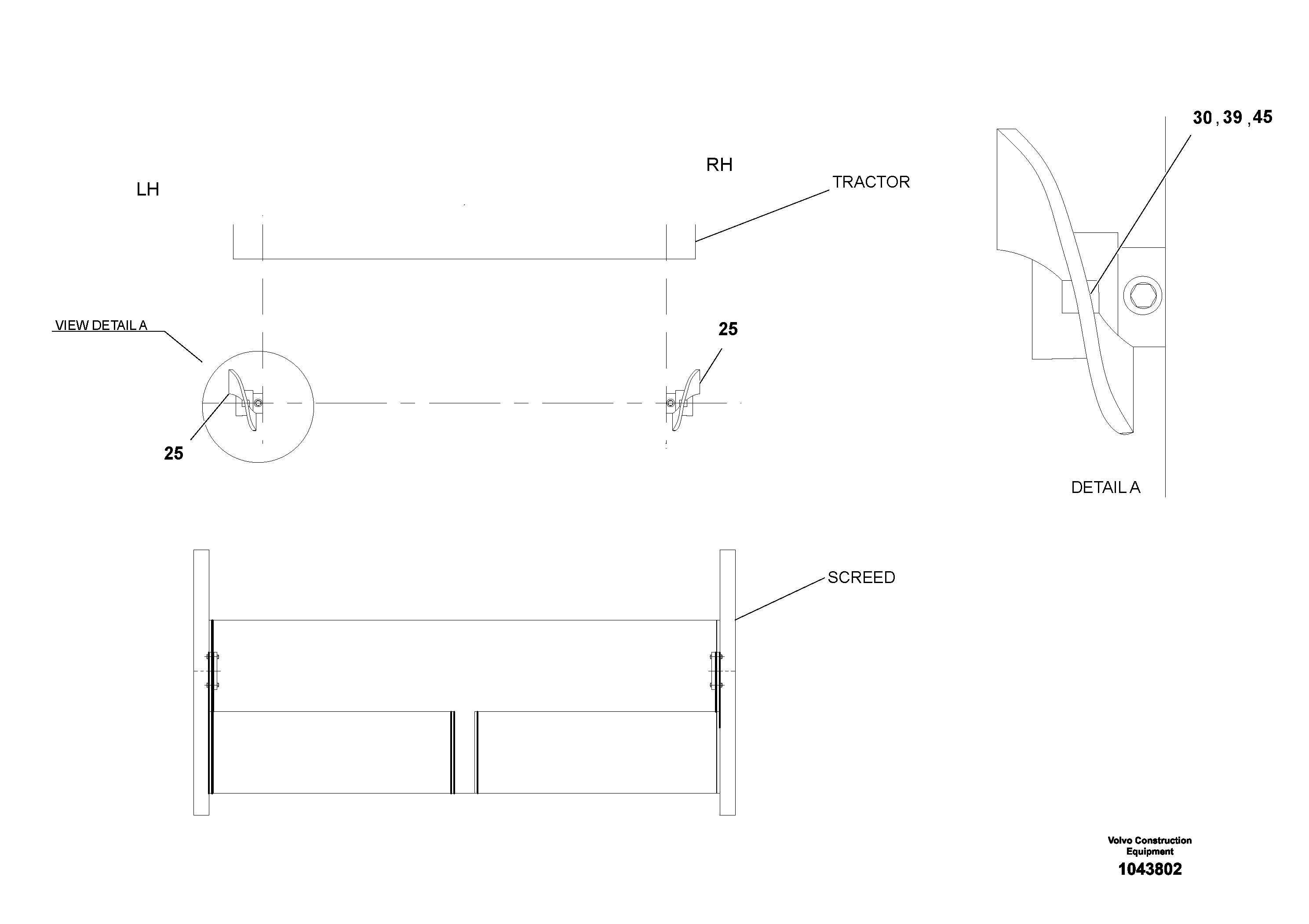 Mounting rail RM96709043 VOLVO