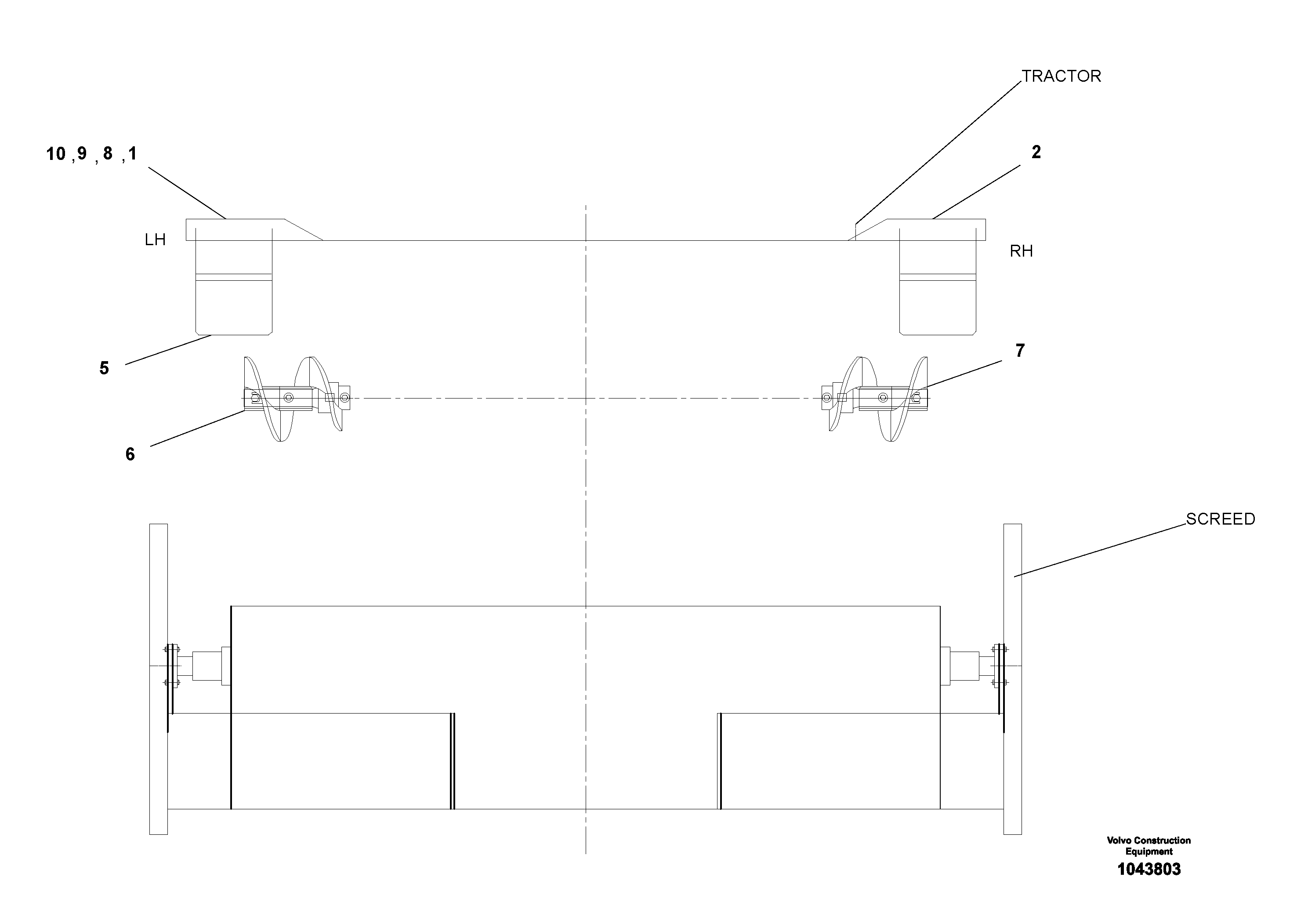 Mounting rail RM96753454 VOLVO