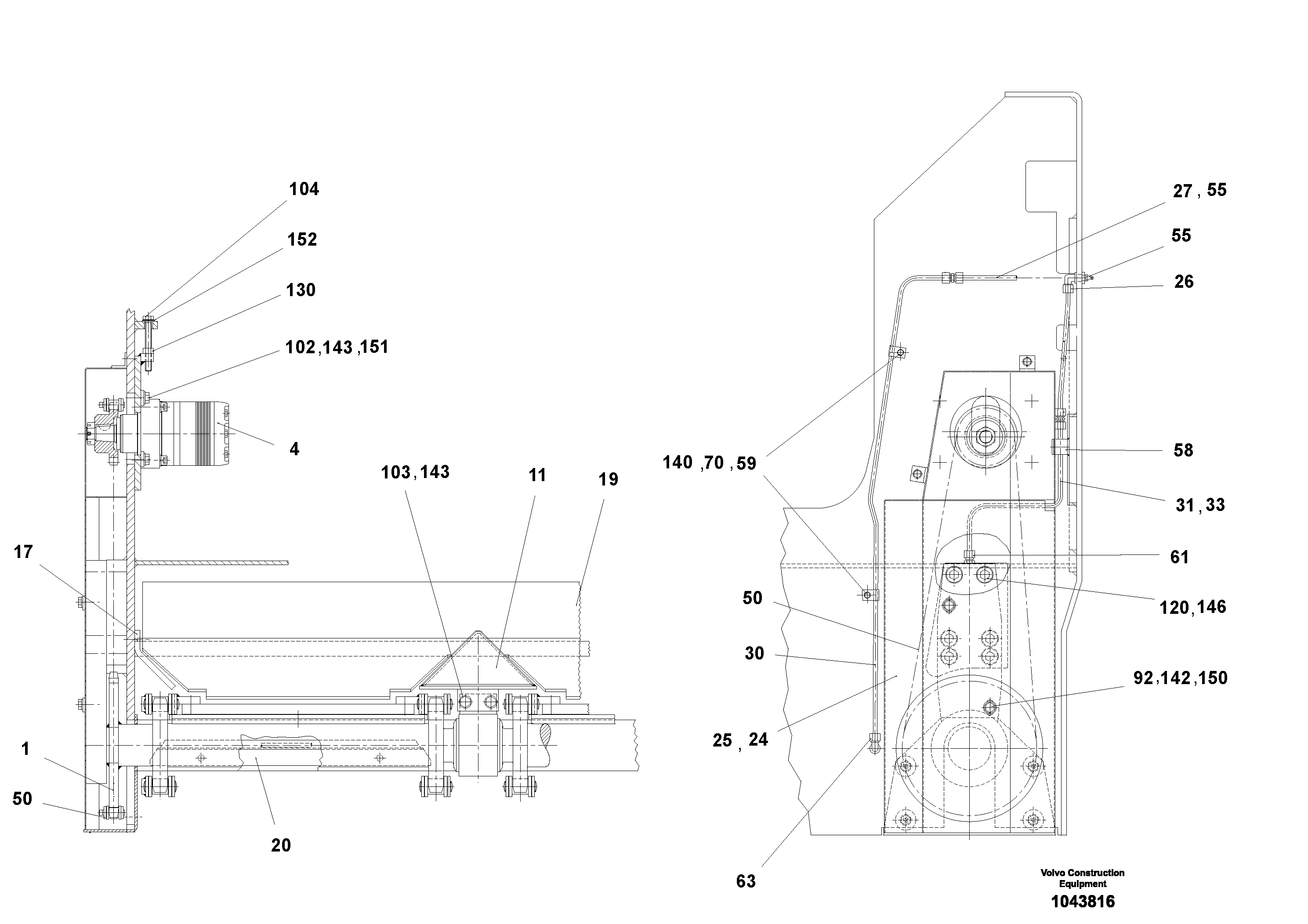 Mounting rail RM70083159 VOLVO