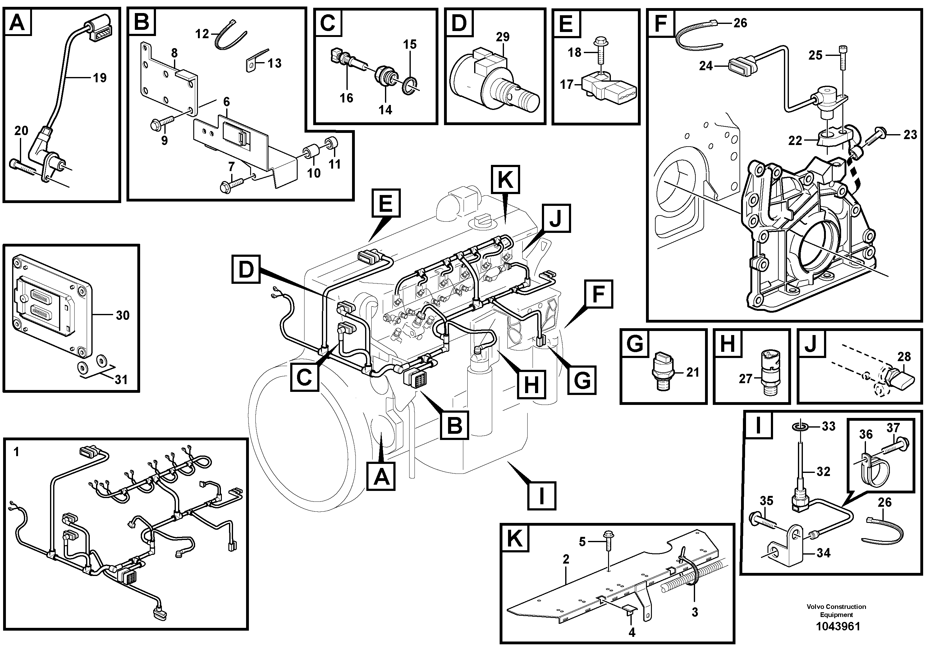 Support Leg VOE22243151 VOLVO