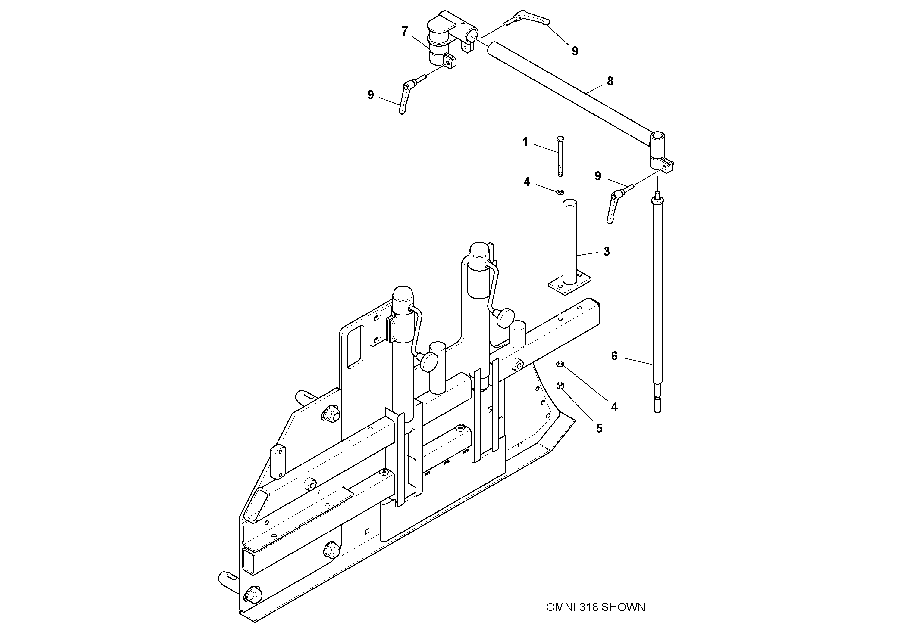 Mounting rail VOE983394 VOLVO