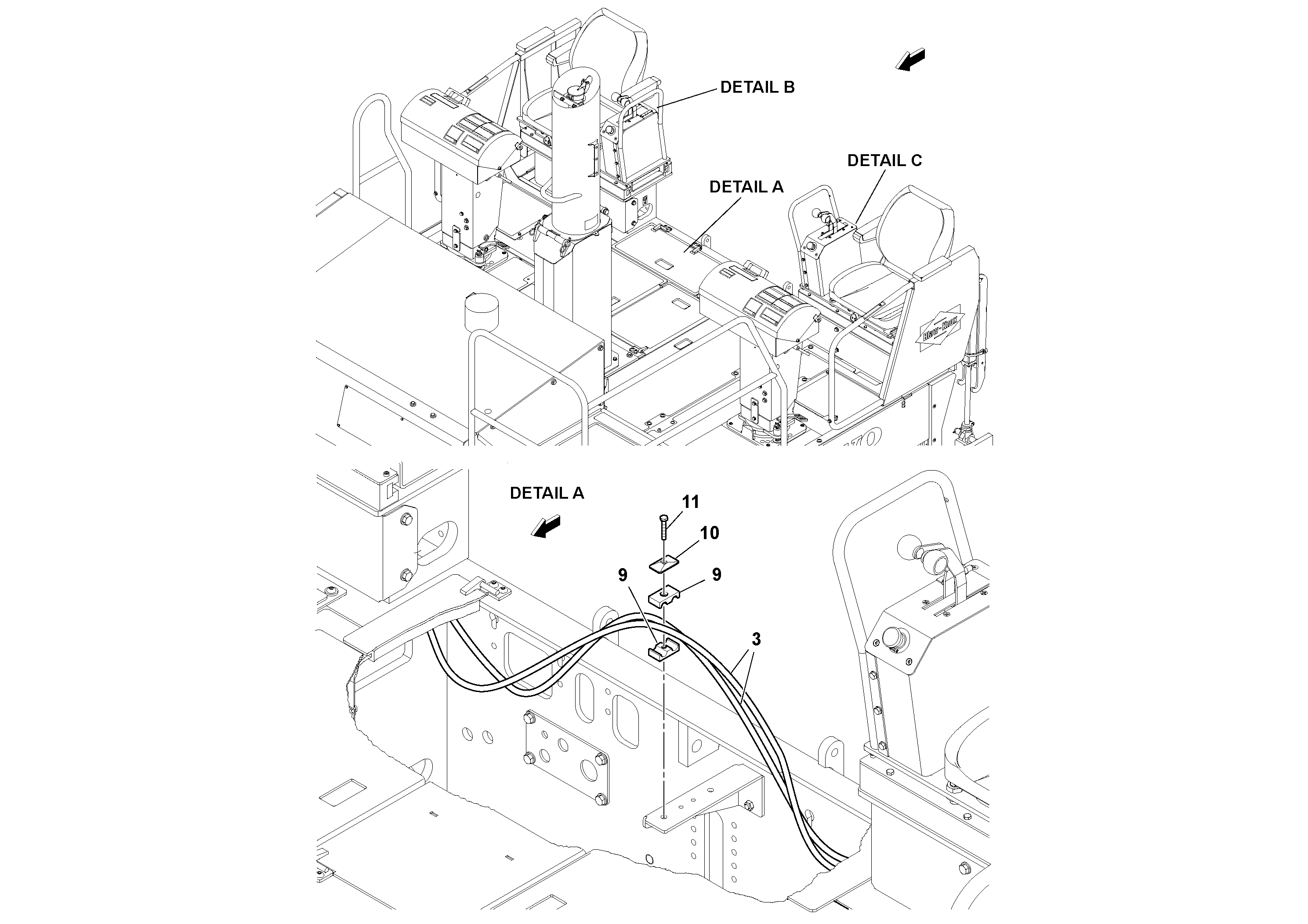 Mounting rail RM96712245 VOLVO