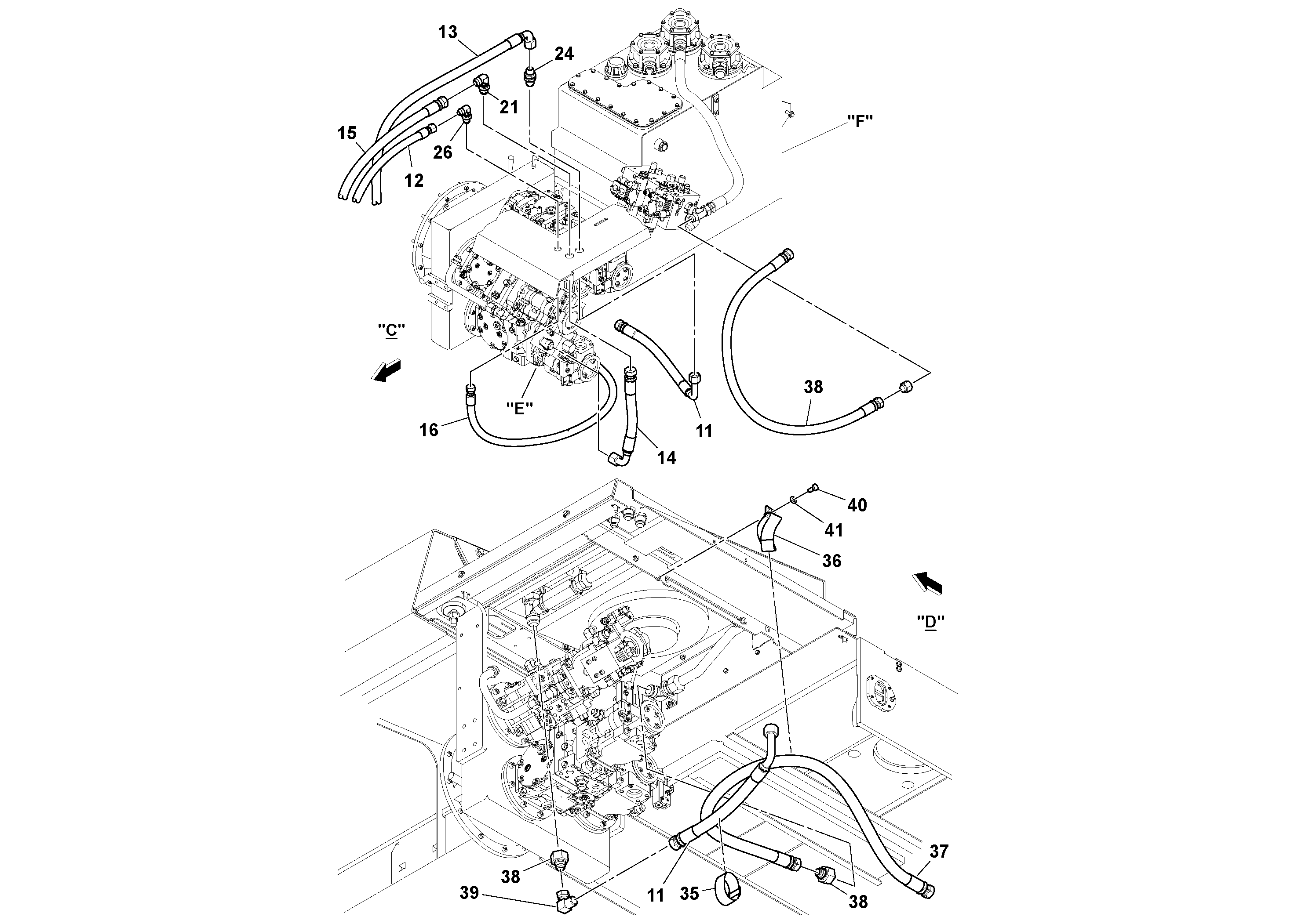 Timing gear casing RM43951714 VOLVO