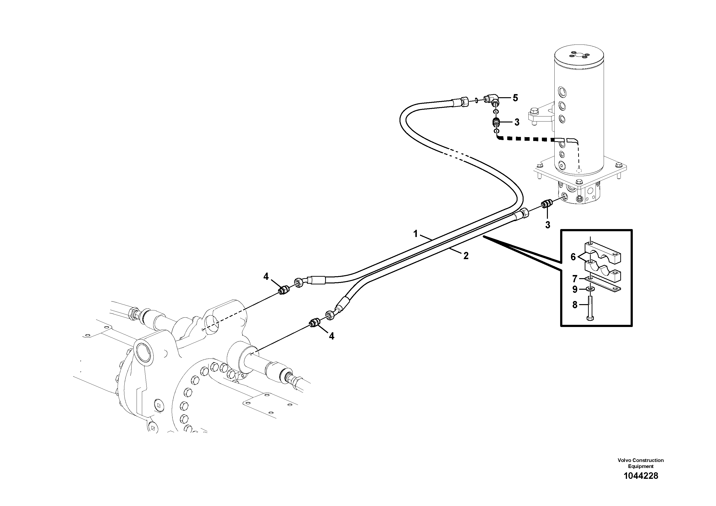 Timing gear casing VOE15074741 VOLVO