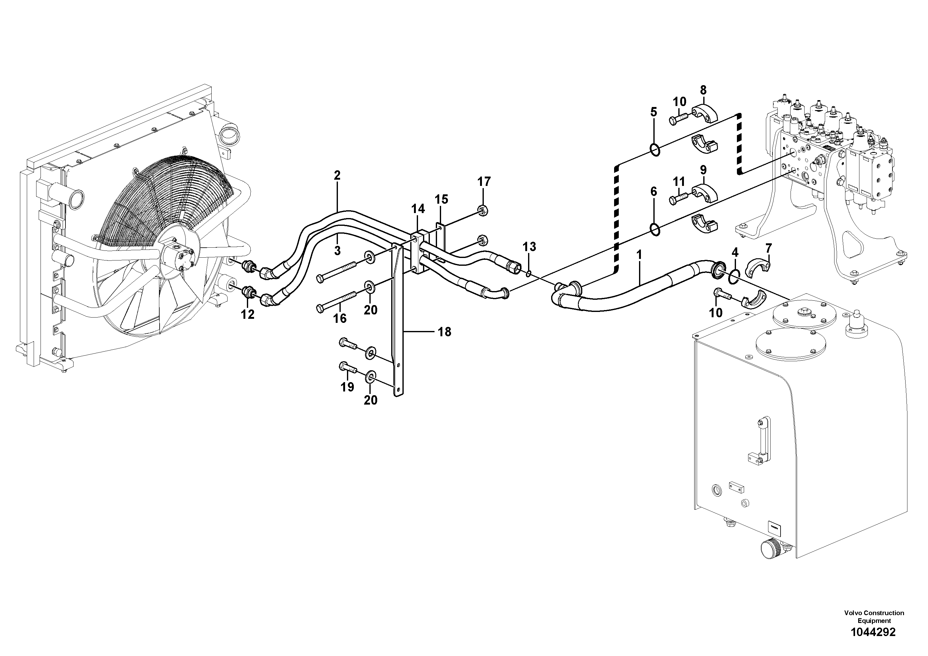 Bracket VOE14569909 VOLVO