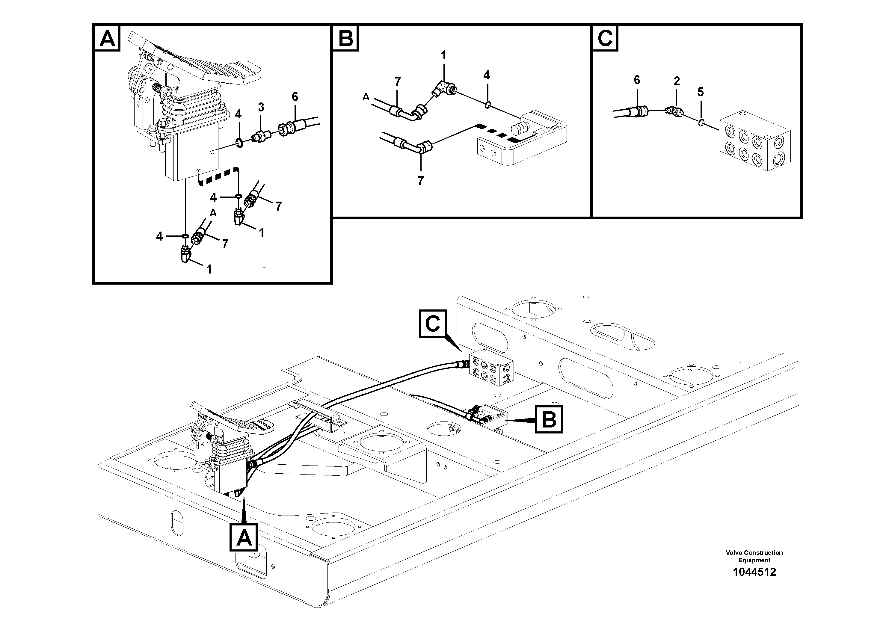 Fuel pipes, VOE14882298 VOLVO