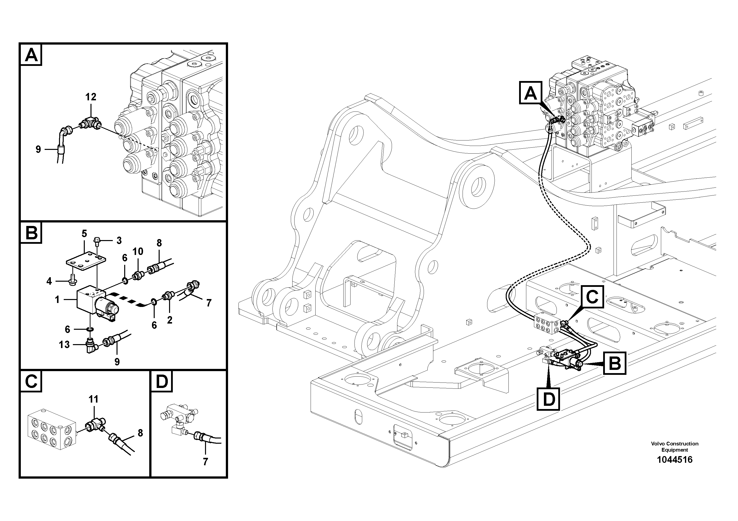 Seat frame VOE14570456 VOLVO