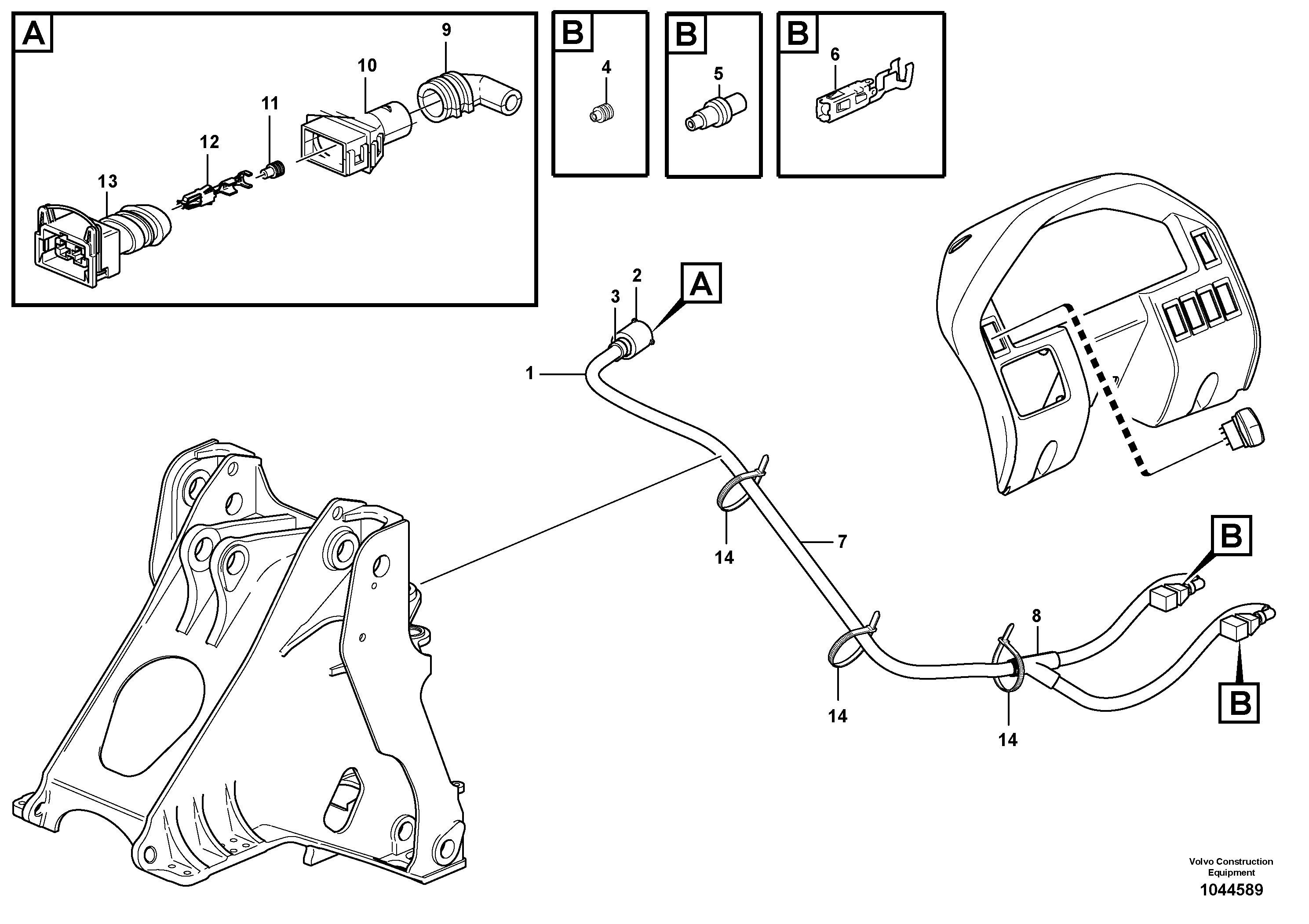 Rubber cushion VOE11171767 VOLVO