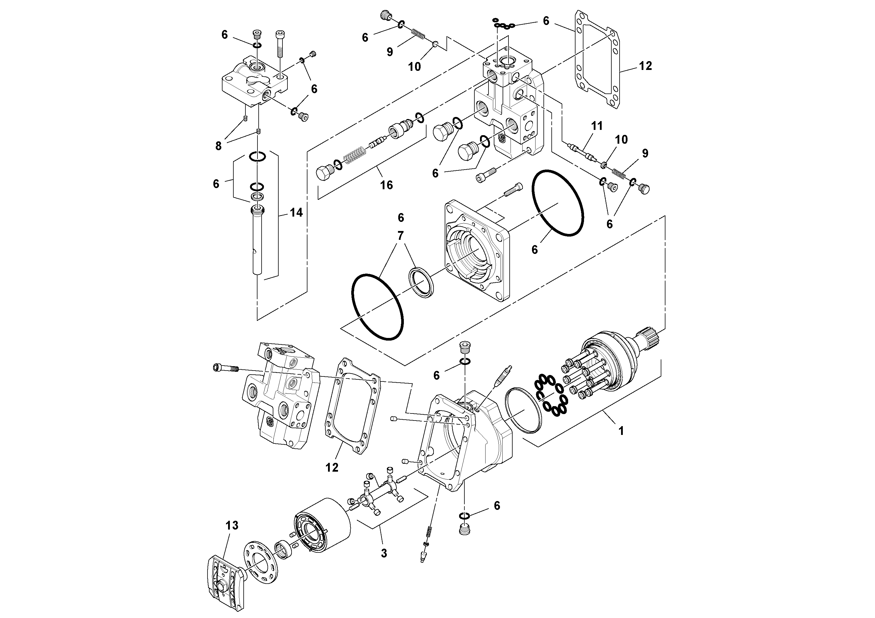 End cap gasket RM59029108 VOLVO