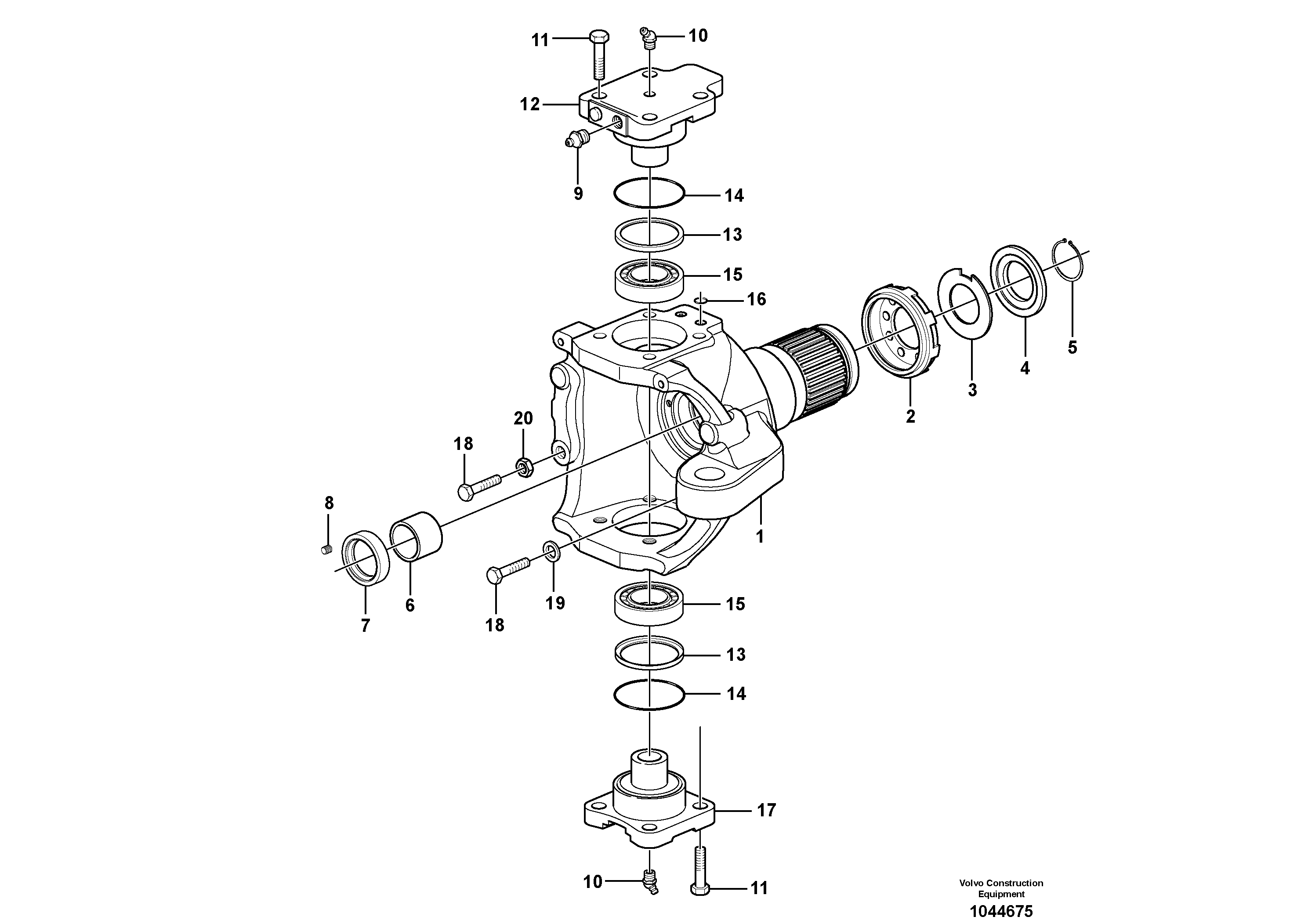 Thrust washer VOE14603098 VOLVO