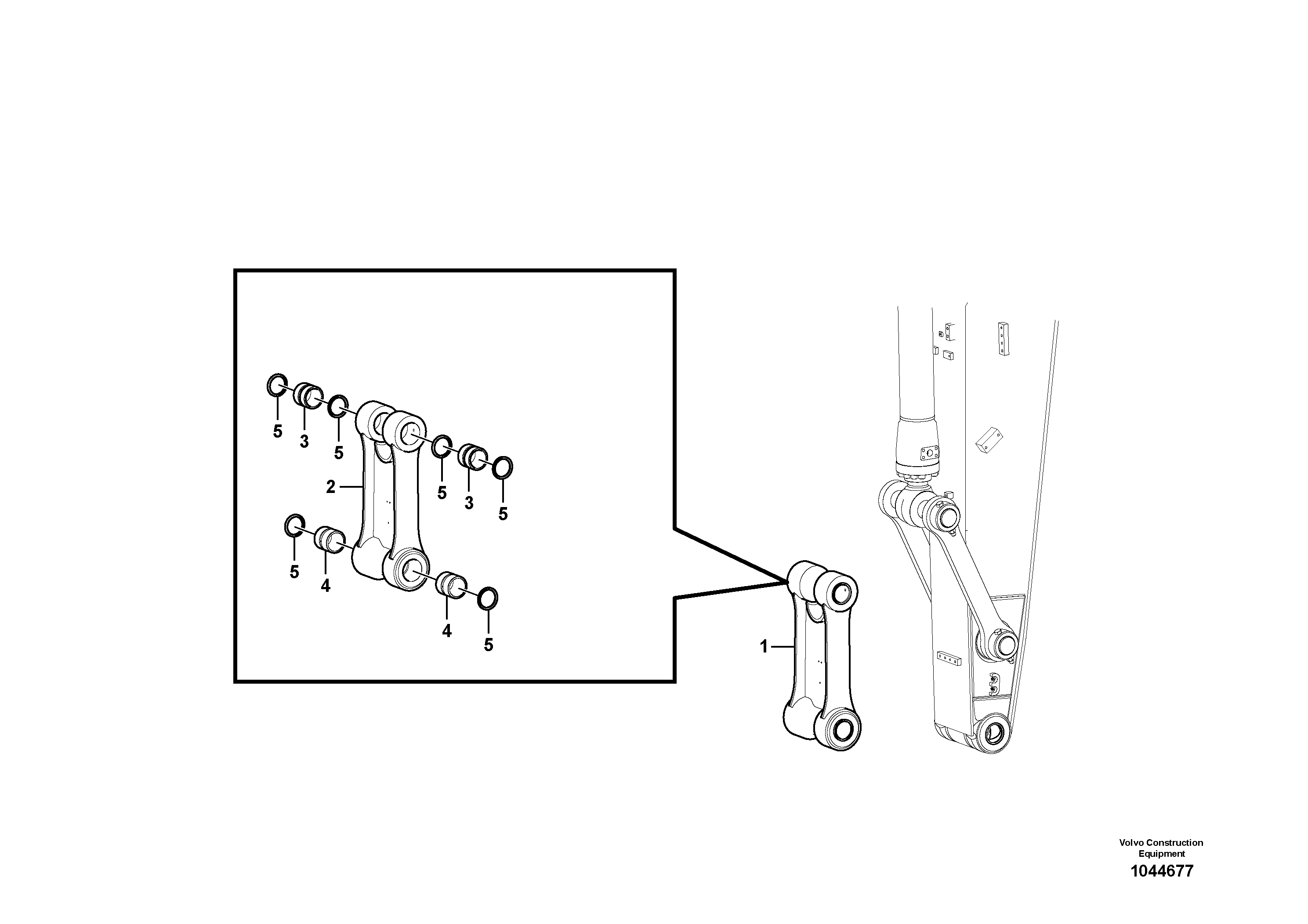Connecting Rod VOE14545618 VOLVO