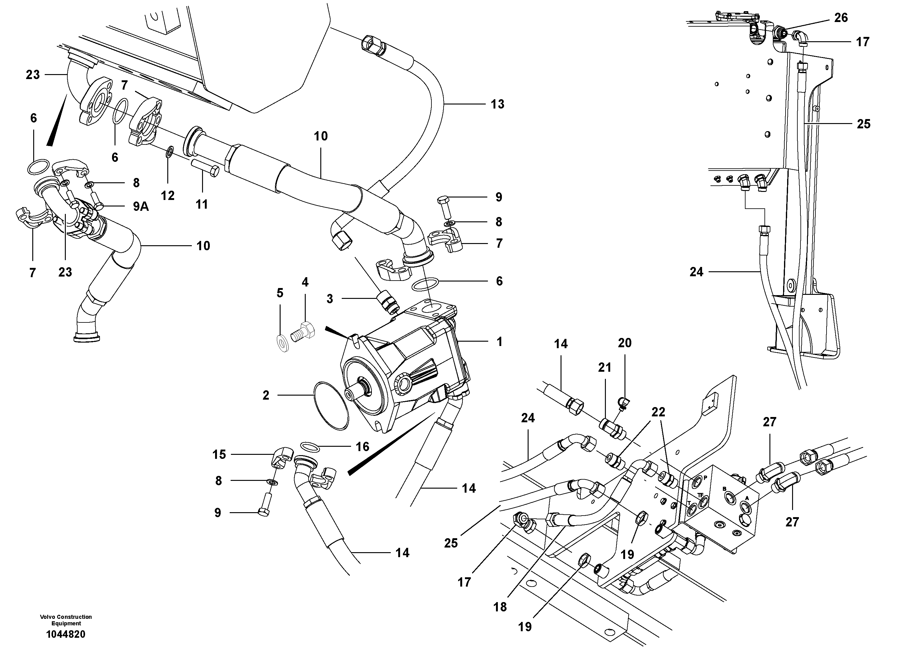 Hose assembly VOE12744458 VOLVO
