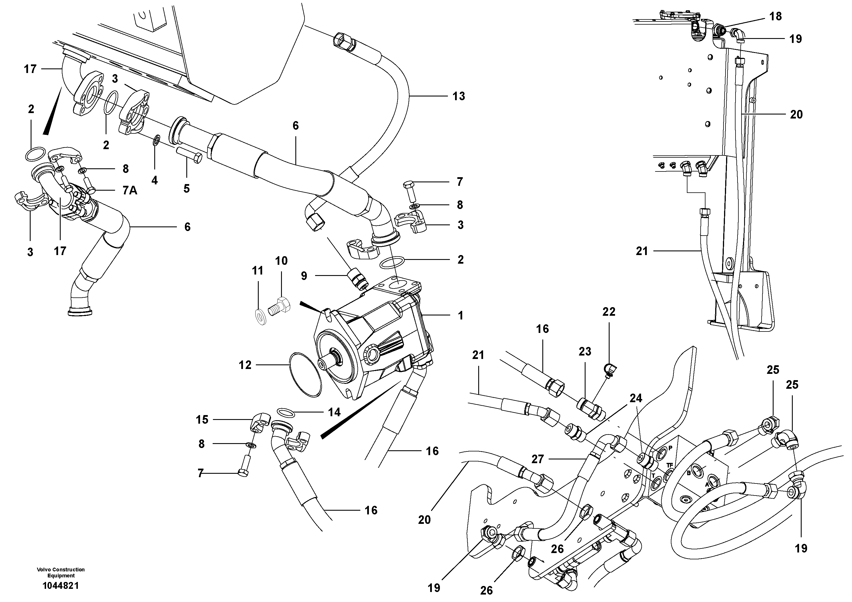 Hose assembly VOE12746273 VOLVO