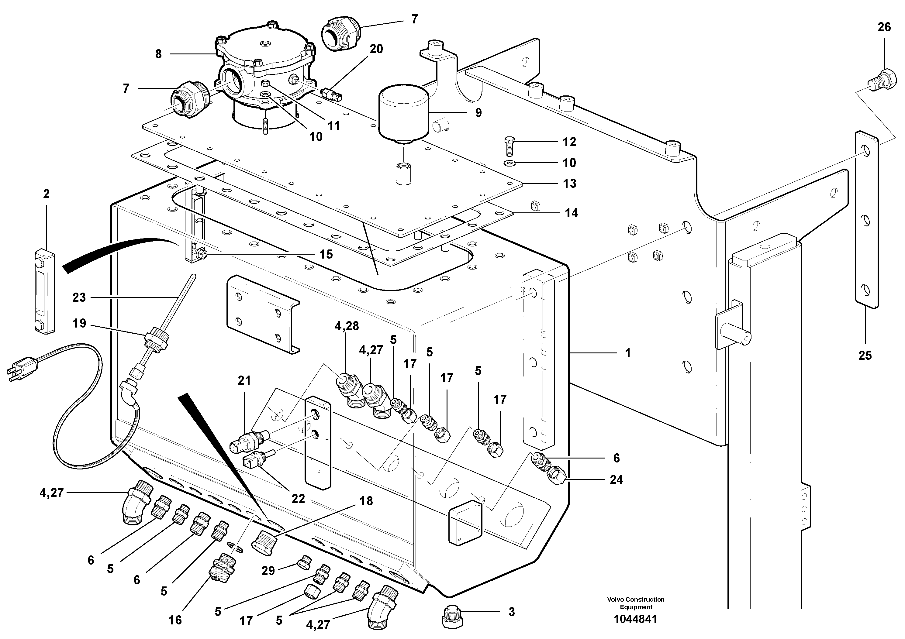 Mounting rail VOE990682 VOLVO