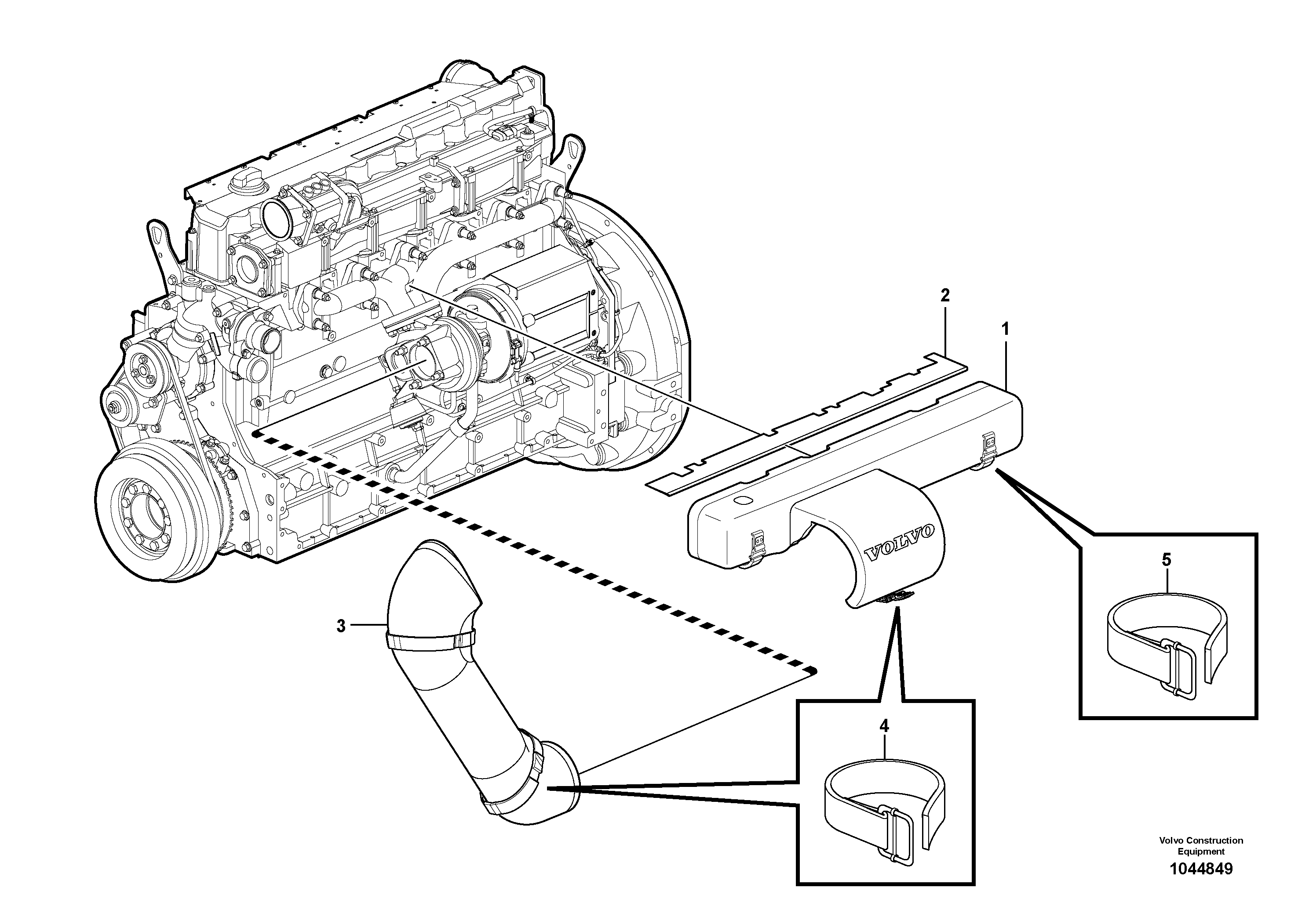 Pedal bracket VOE15107988 VOLVO