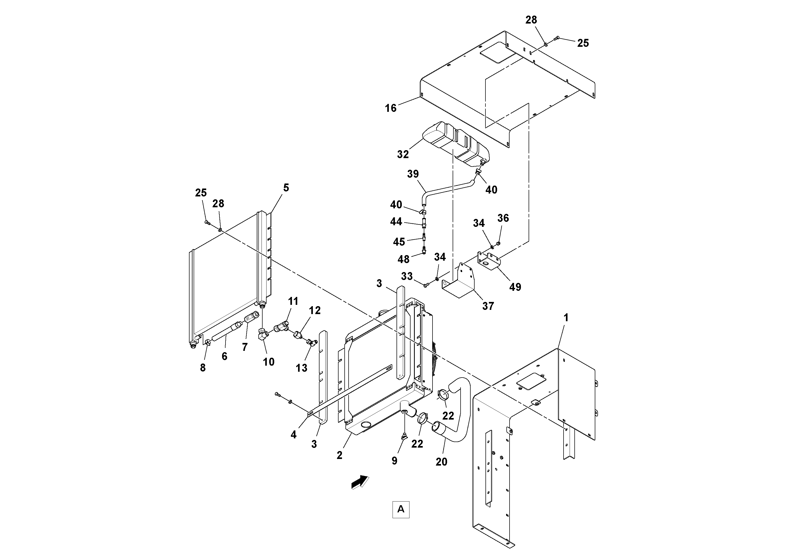 Seat frame RM13411368 VOLVO