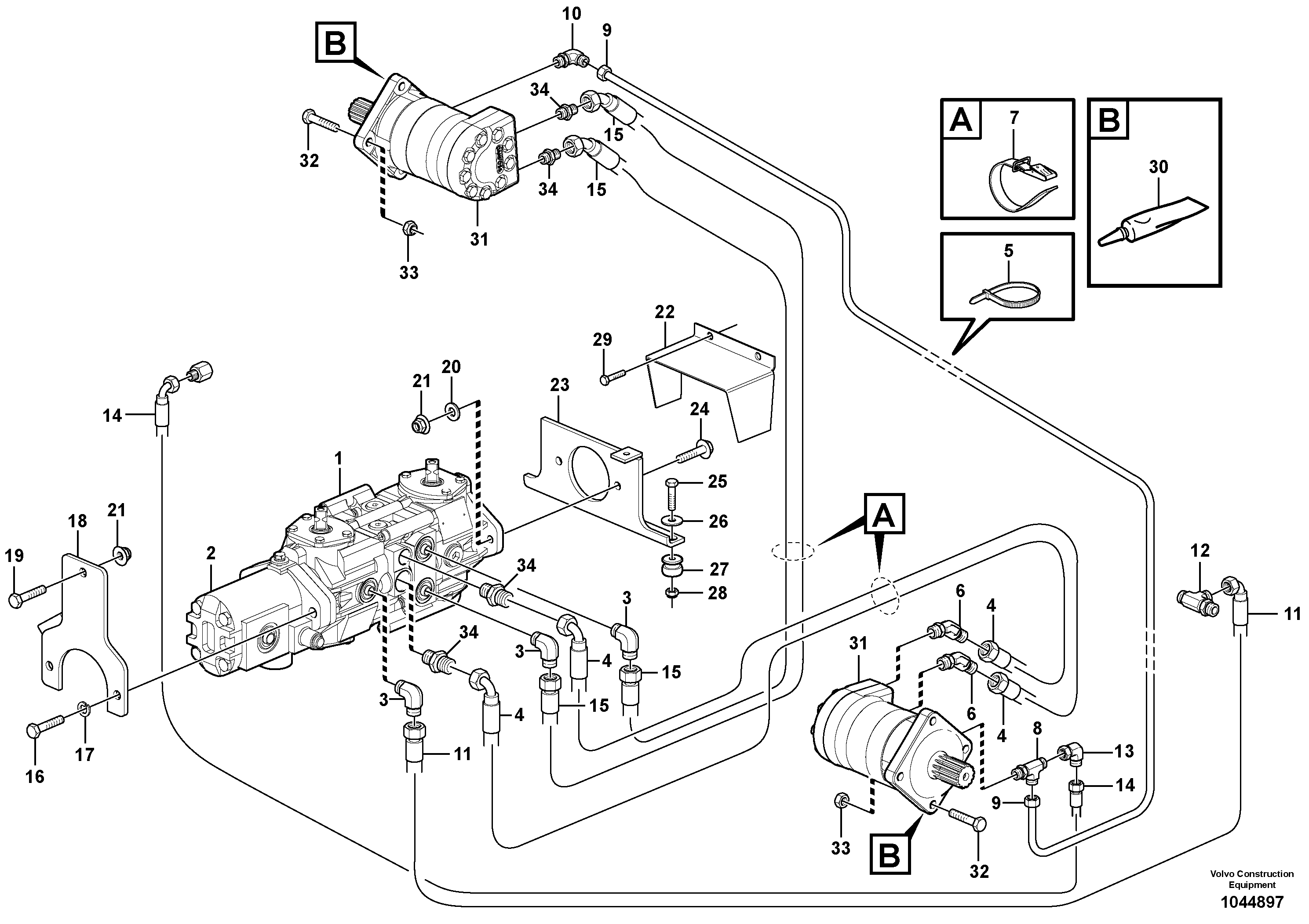 Bracket VOE15633358 VOLVO