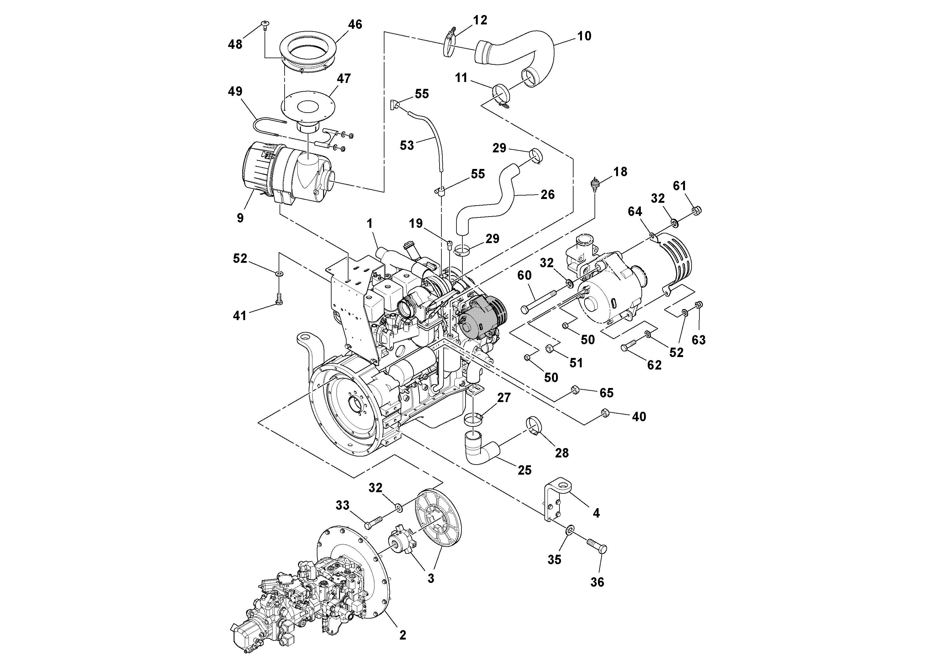 Hose for cooling a. RM13360516 VOLVO