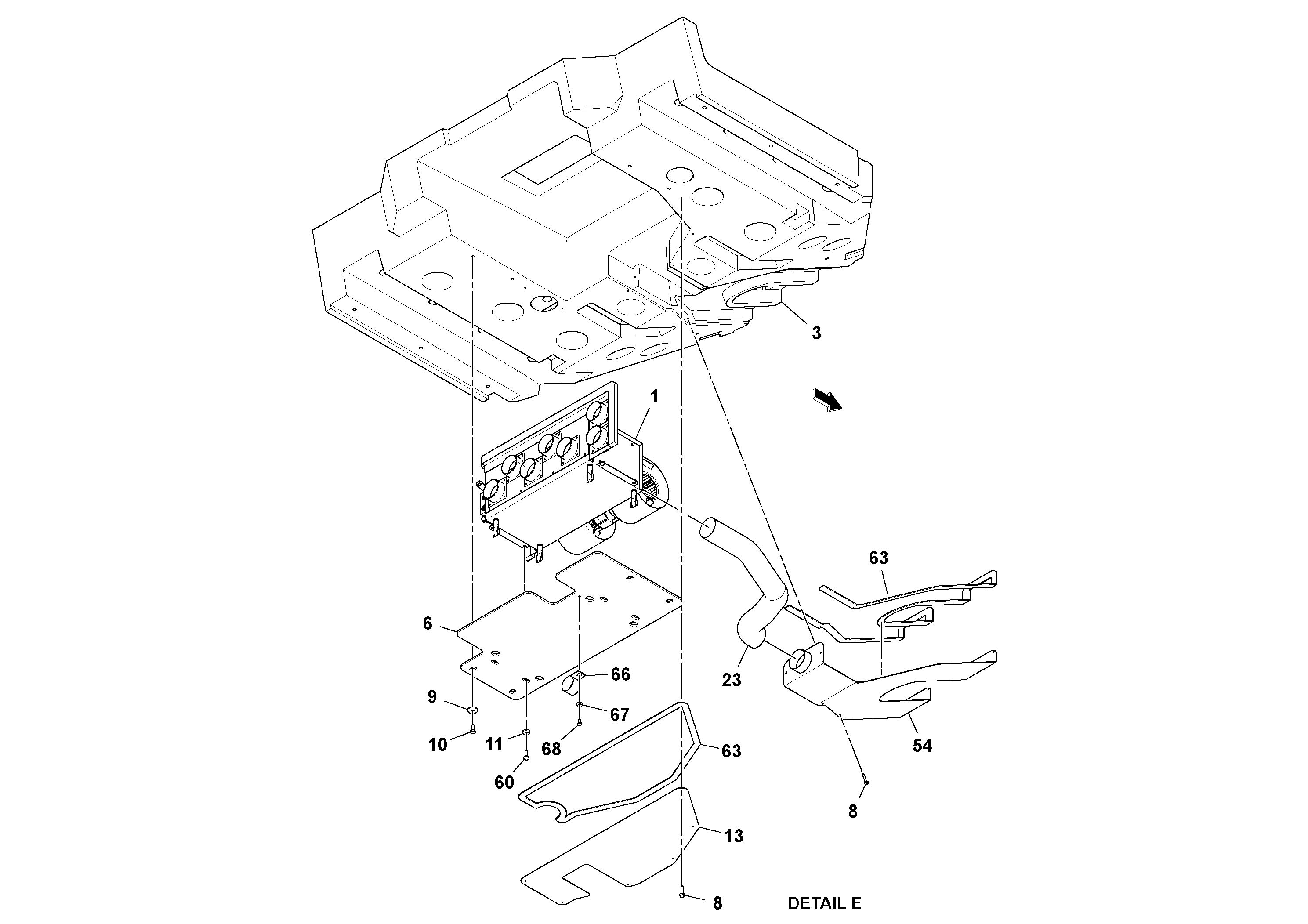 Hose retainer RM43845759 VOLVO