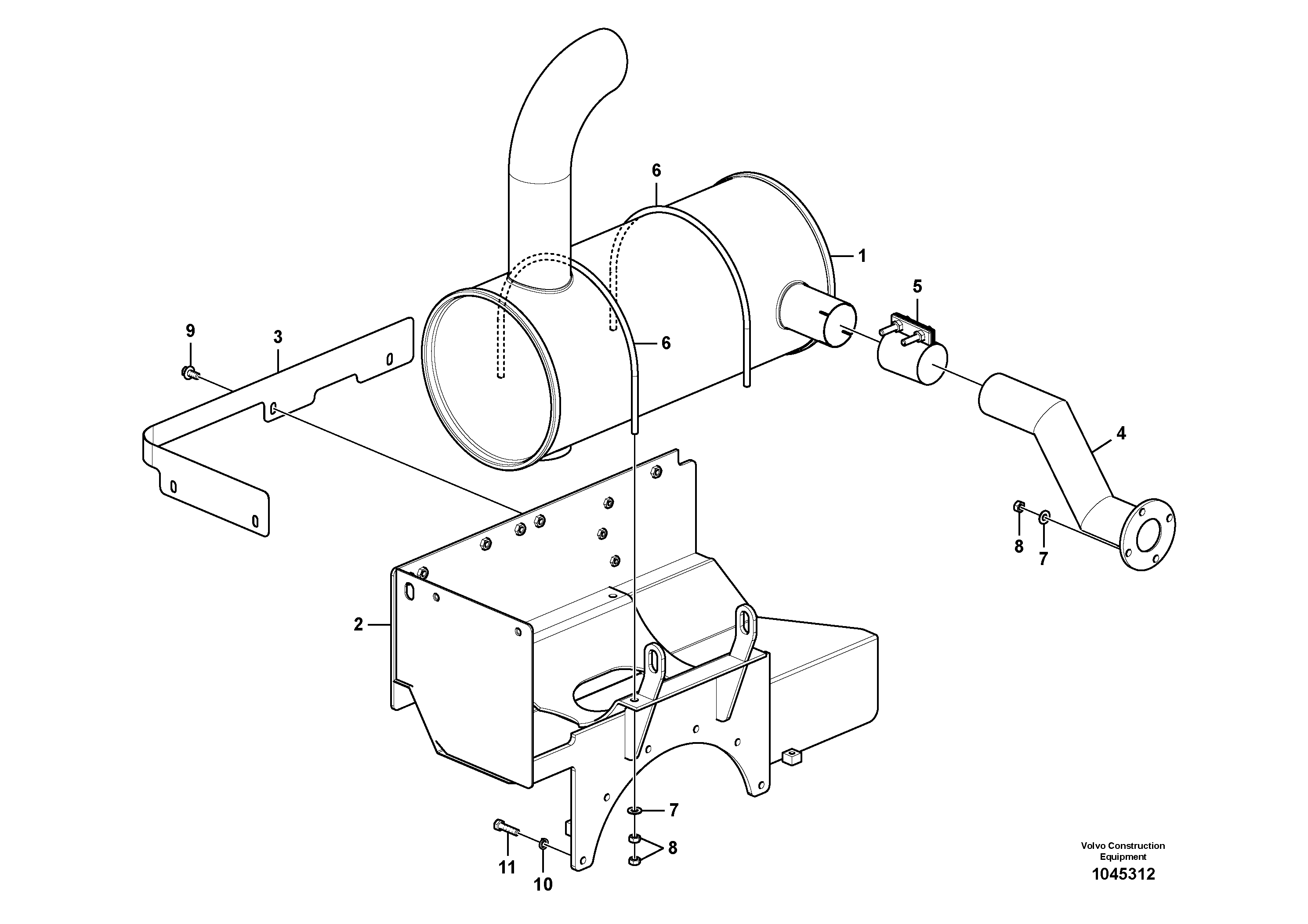 Seat frame VOE14653775 VOLVO