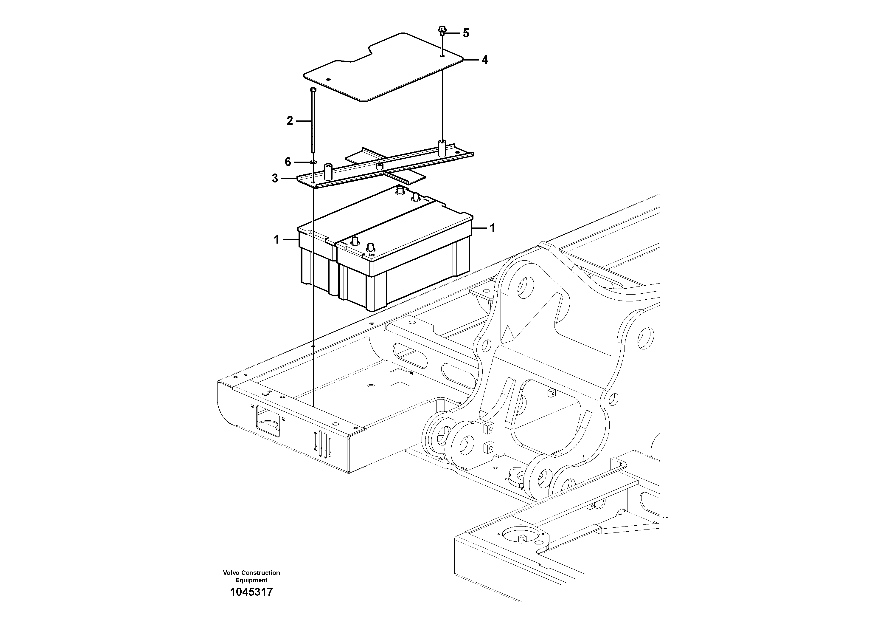 Seat frame VOE14585589 VOLVO