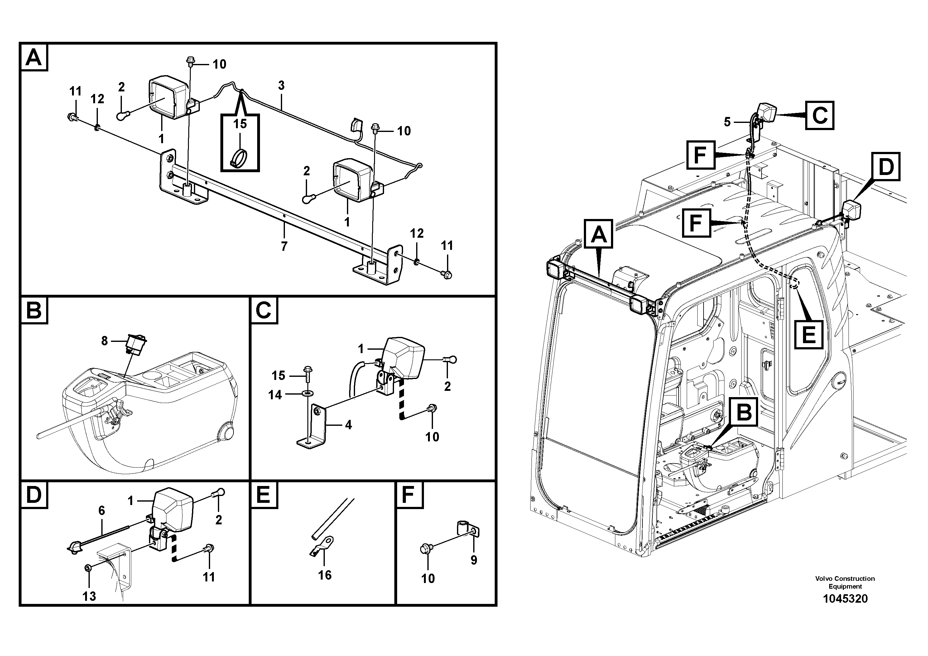 Seat frame VOE14566885 VOLVO