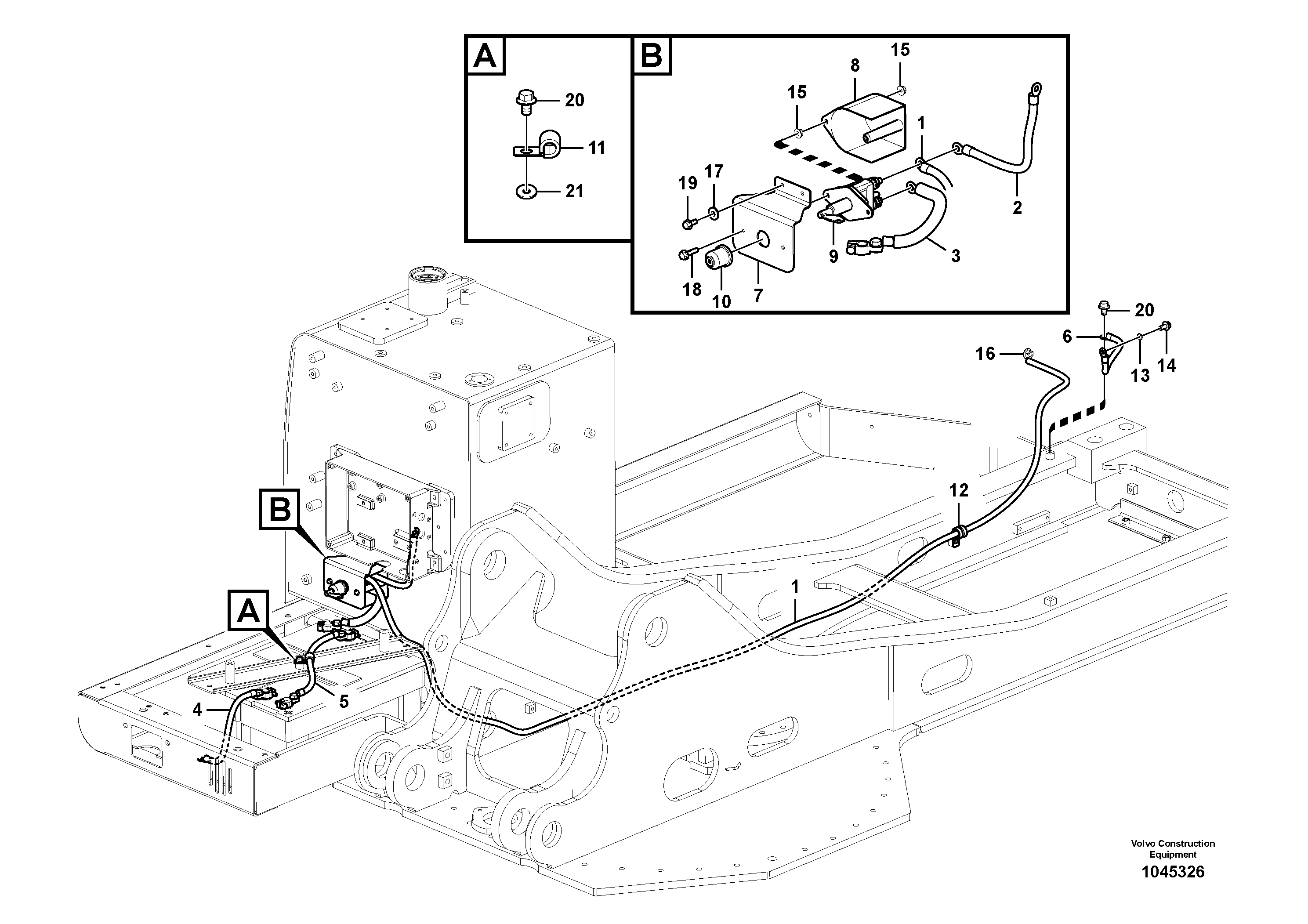 Mounting rail VOE997750 VOLVO