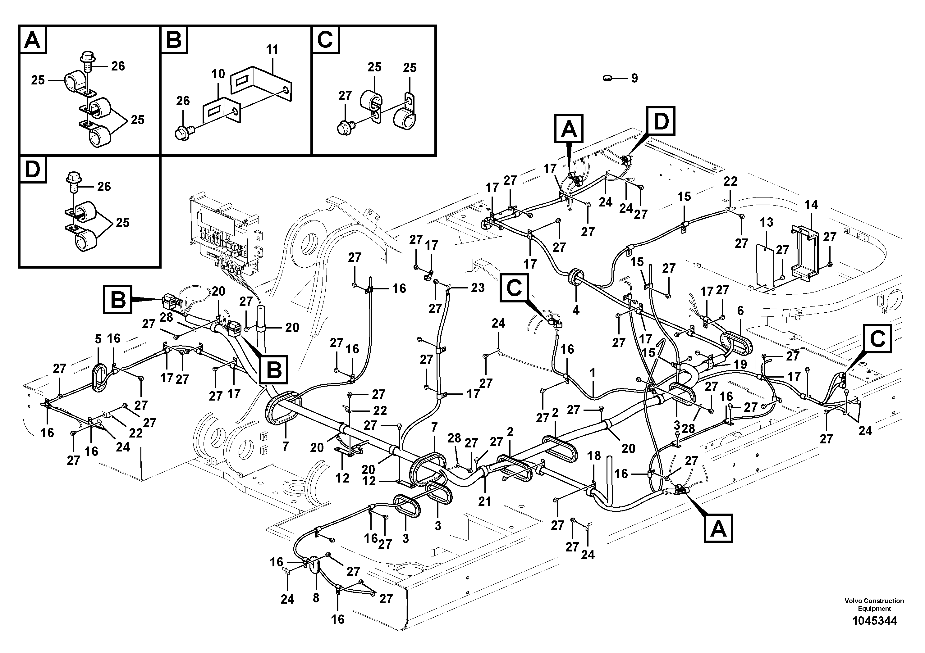 Wire harness VOE14631816 VOLVO