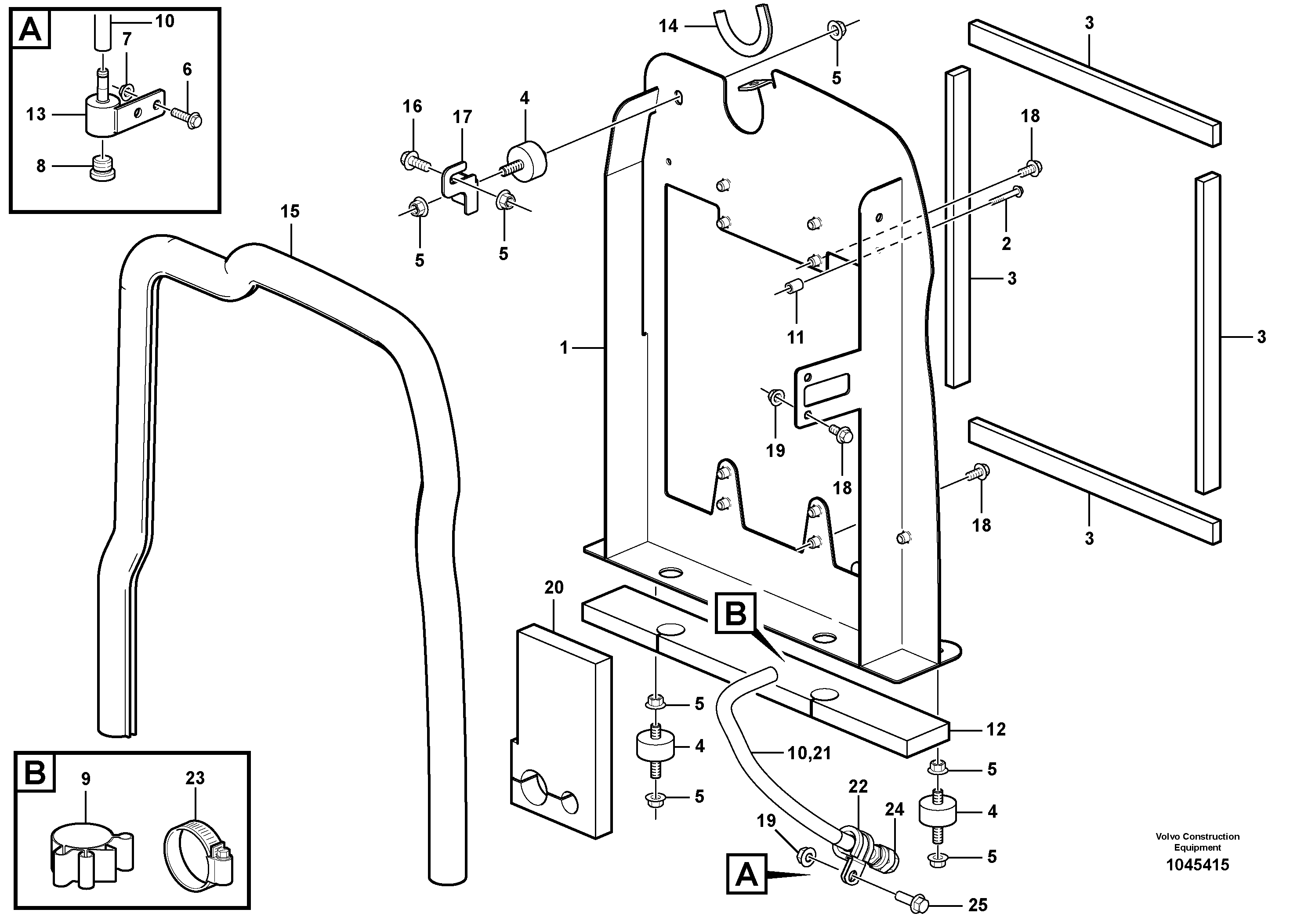 Cable harness,upper.s VOE15614248 VOLVO