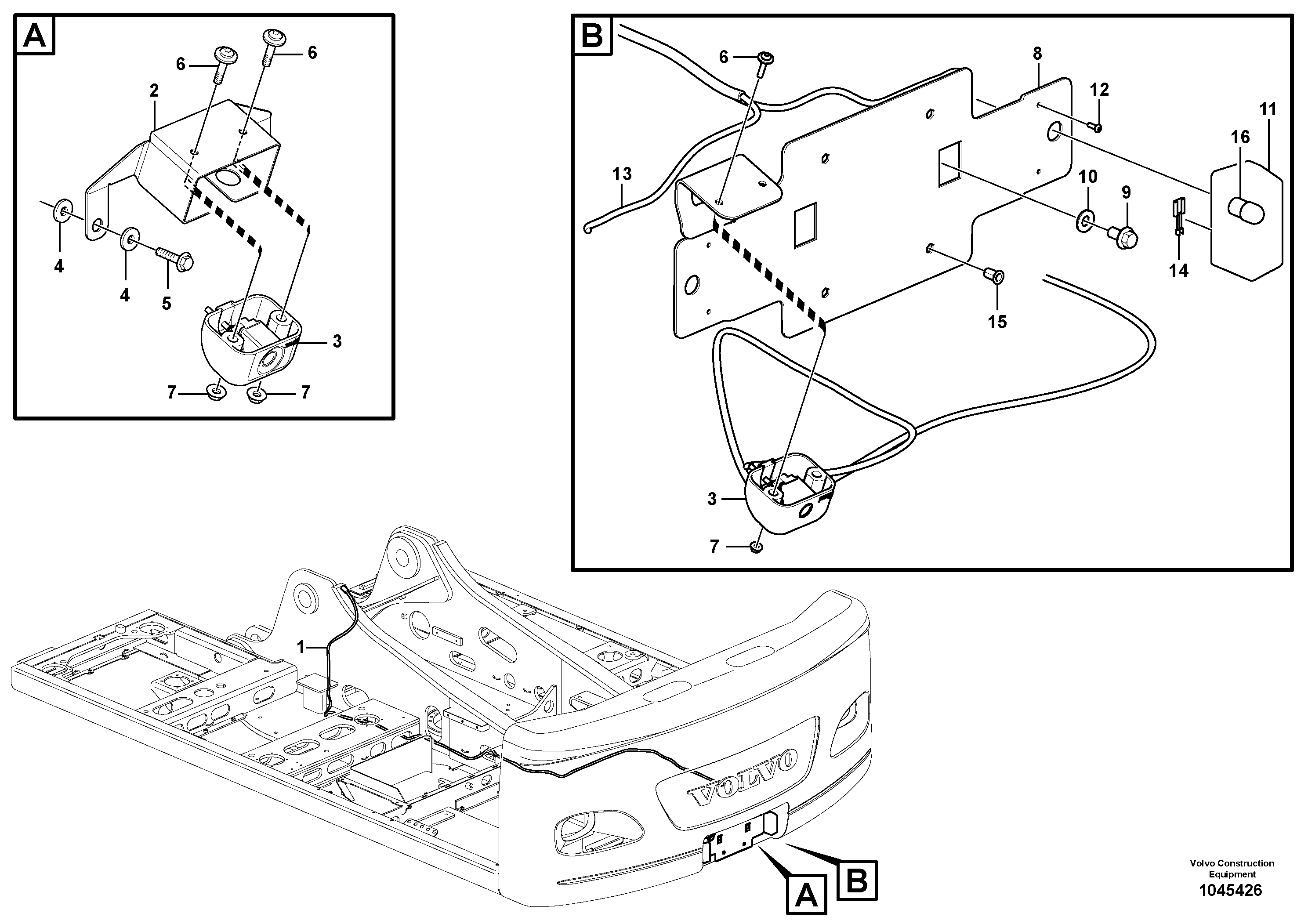 Seat frame VOE14388397 VOLVO