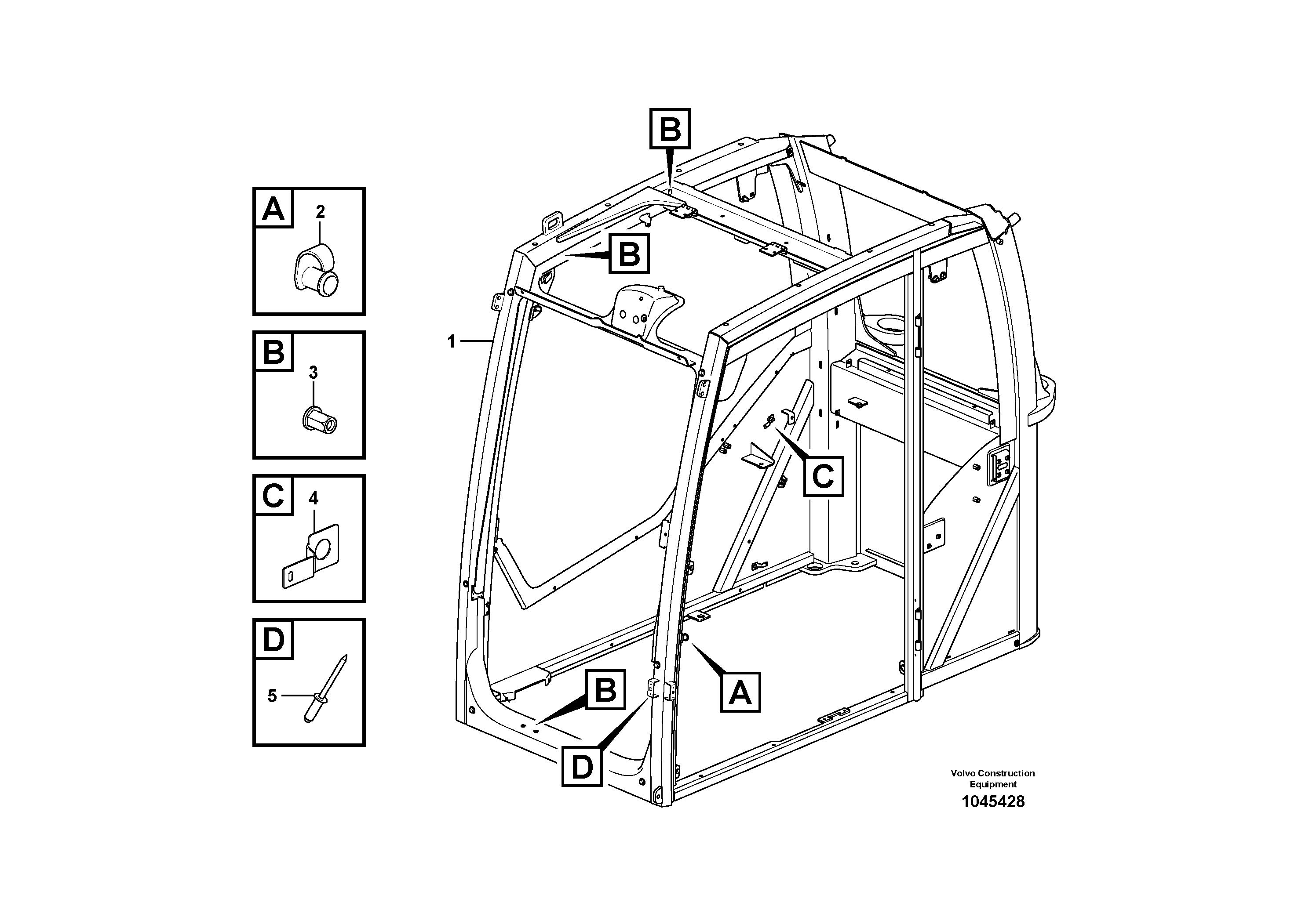 Cab framework VOE15088843 VOLVO