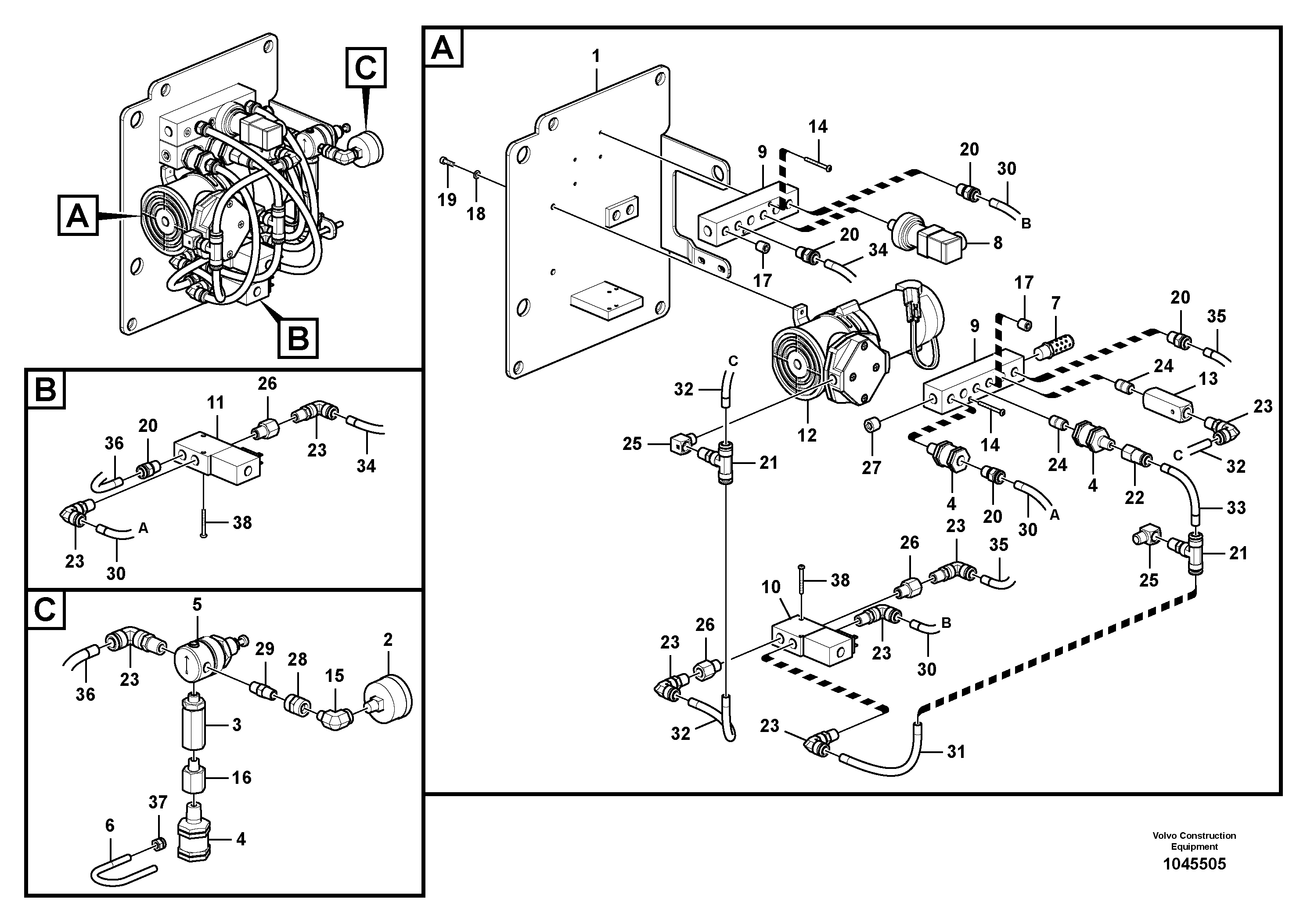 Engine heater PJ/VOE969560 VOLVO