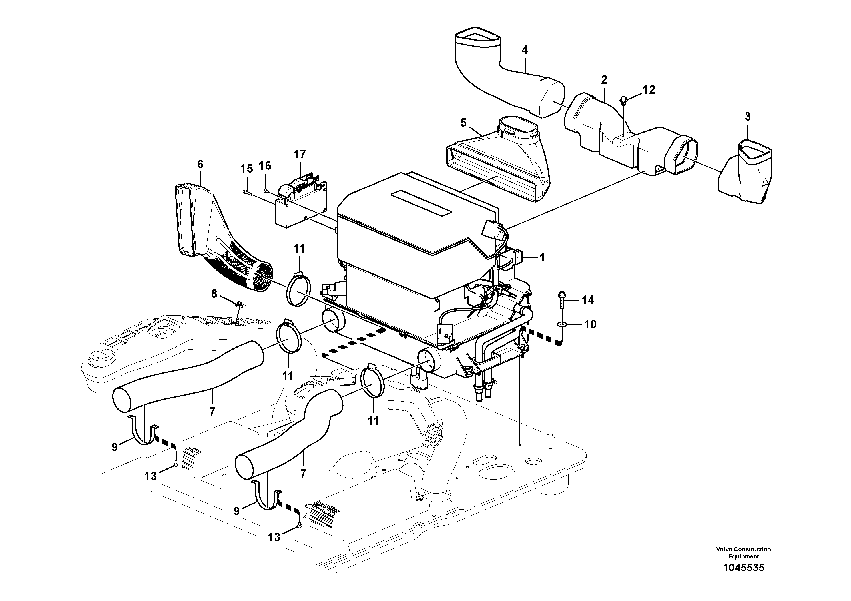 Extendible dipper Cylinder VOE14613892 VOLVO