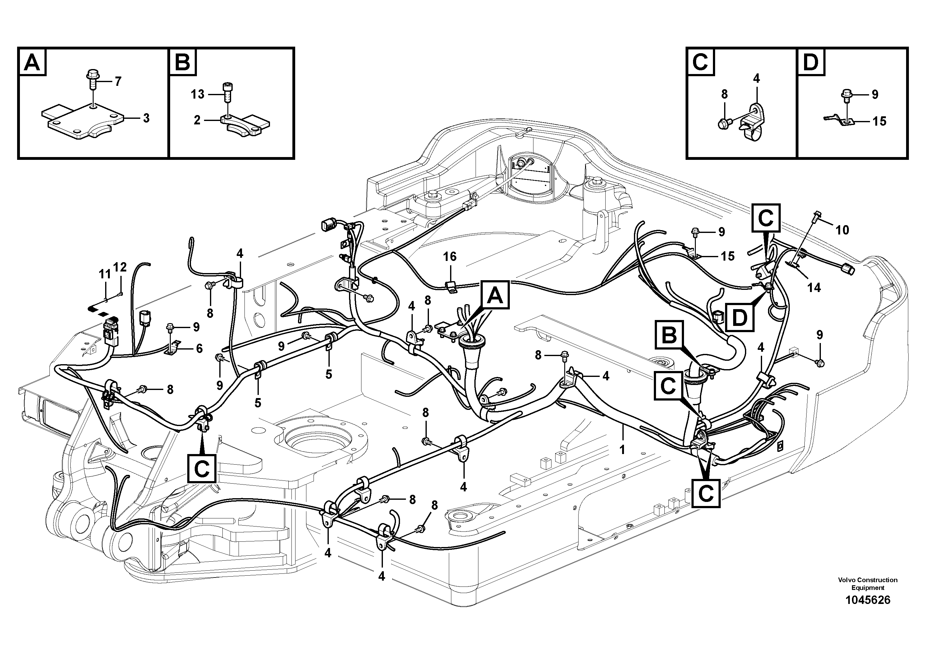 Cable harness VOE14617342 VOLVO