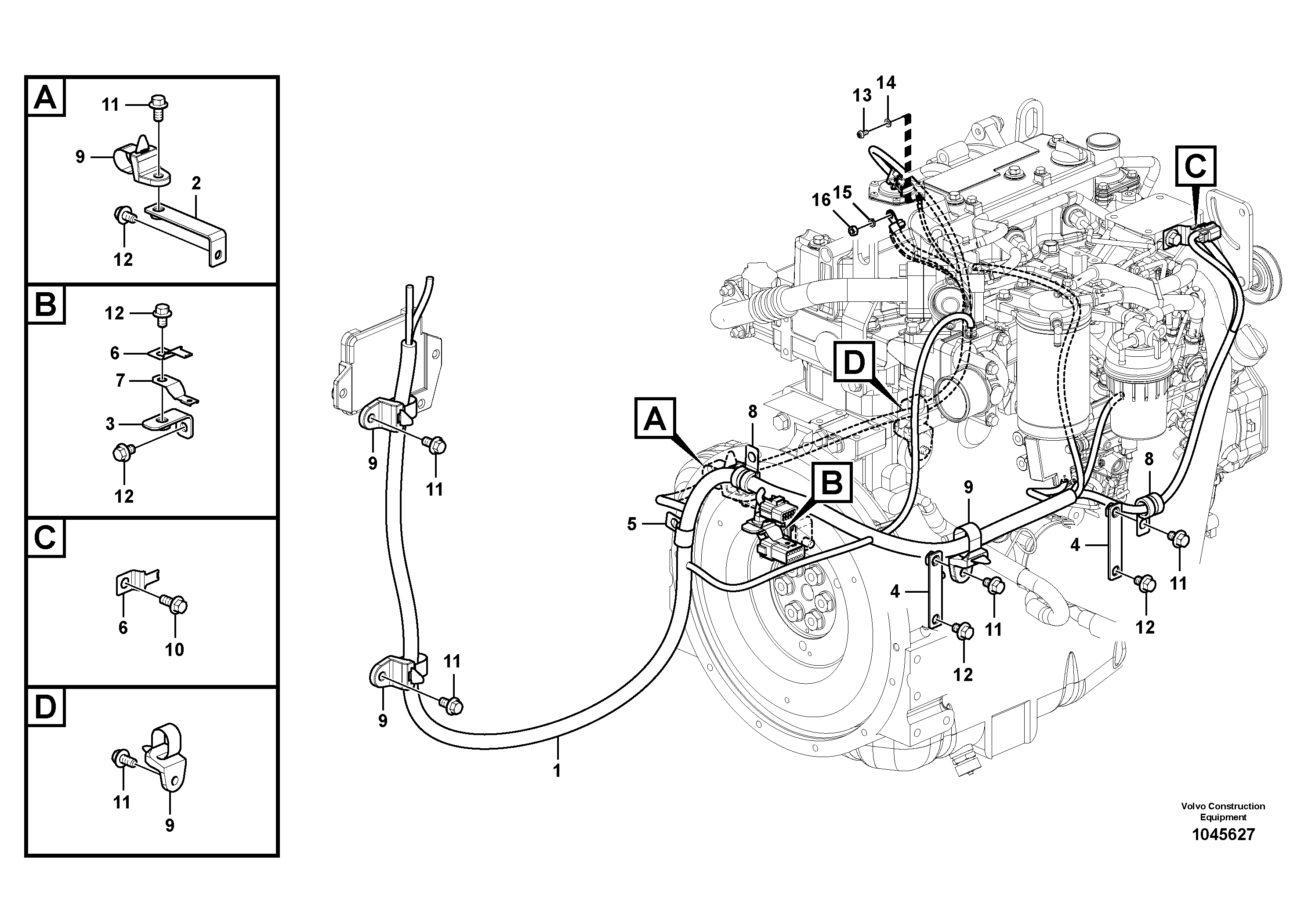 Cable harness VOE14612809 VOLVO