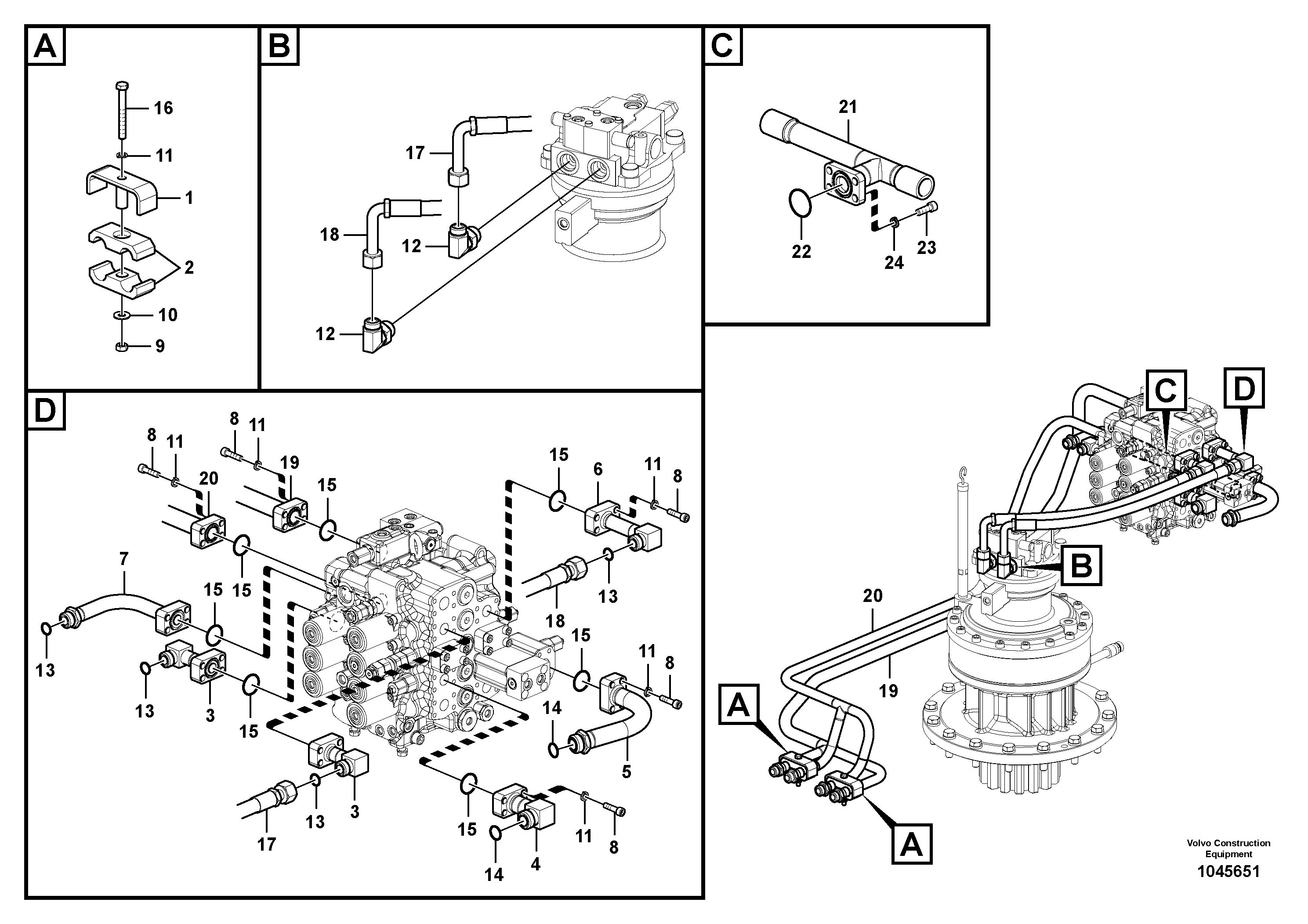 Timing gear casing VOE14882269 VOLVO