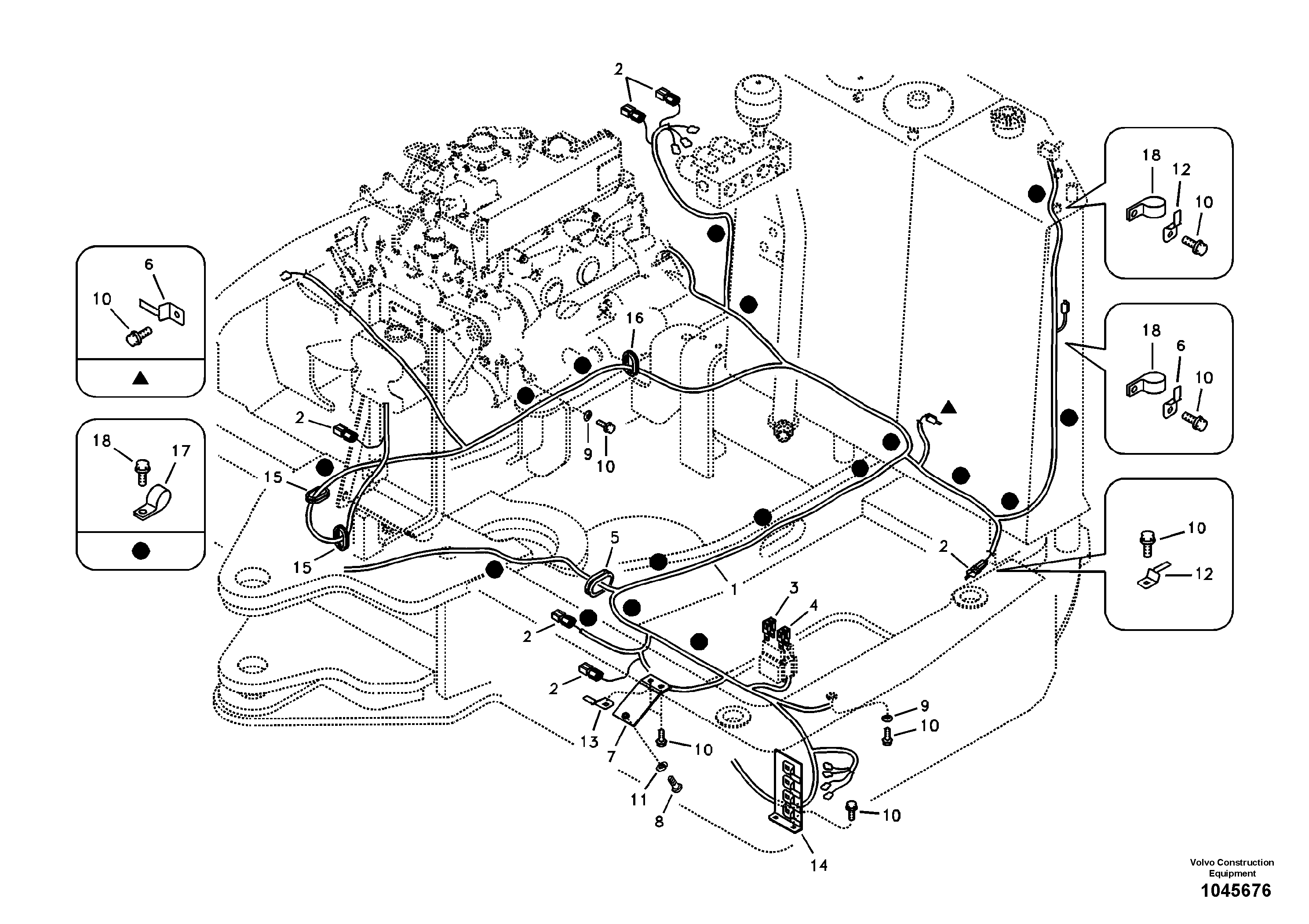 Wire harness VOE14634006 VOLVO