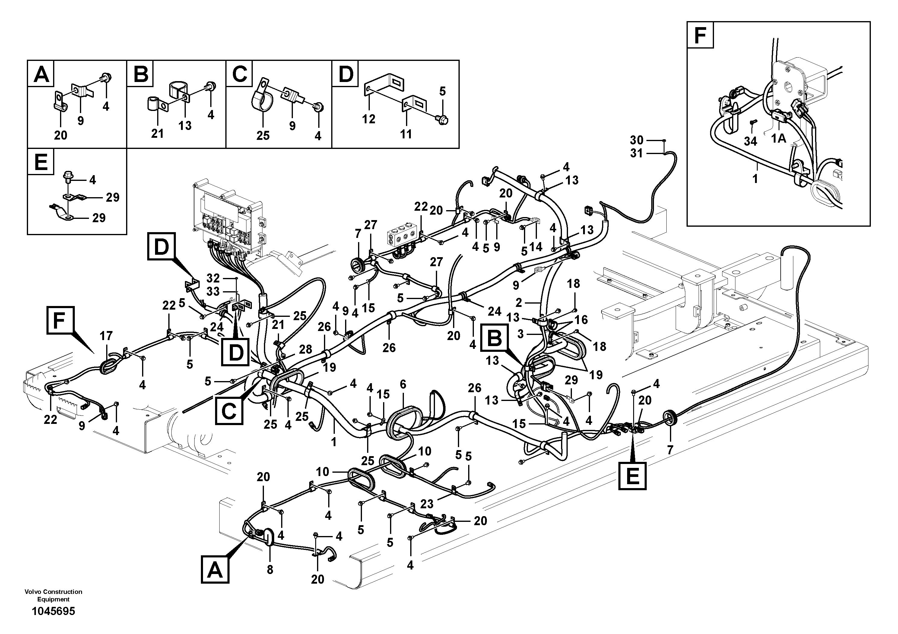 Cable harness RM/VOE14607675 VOLVO