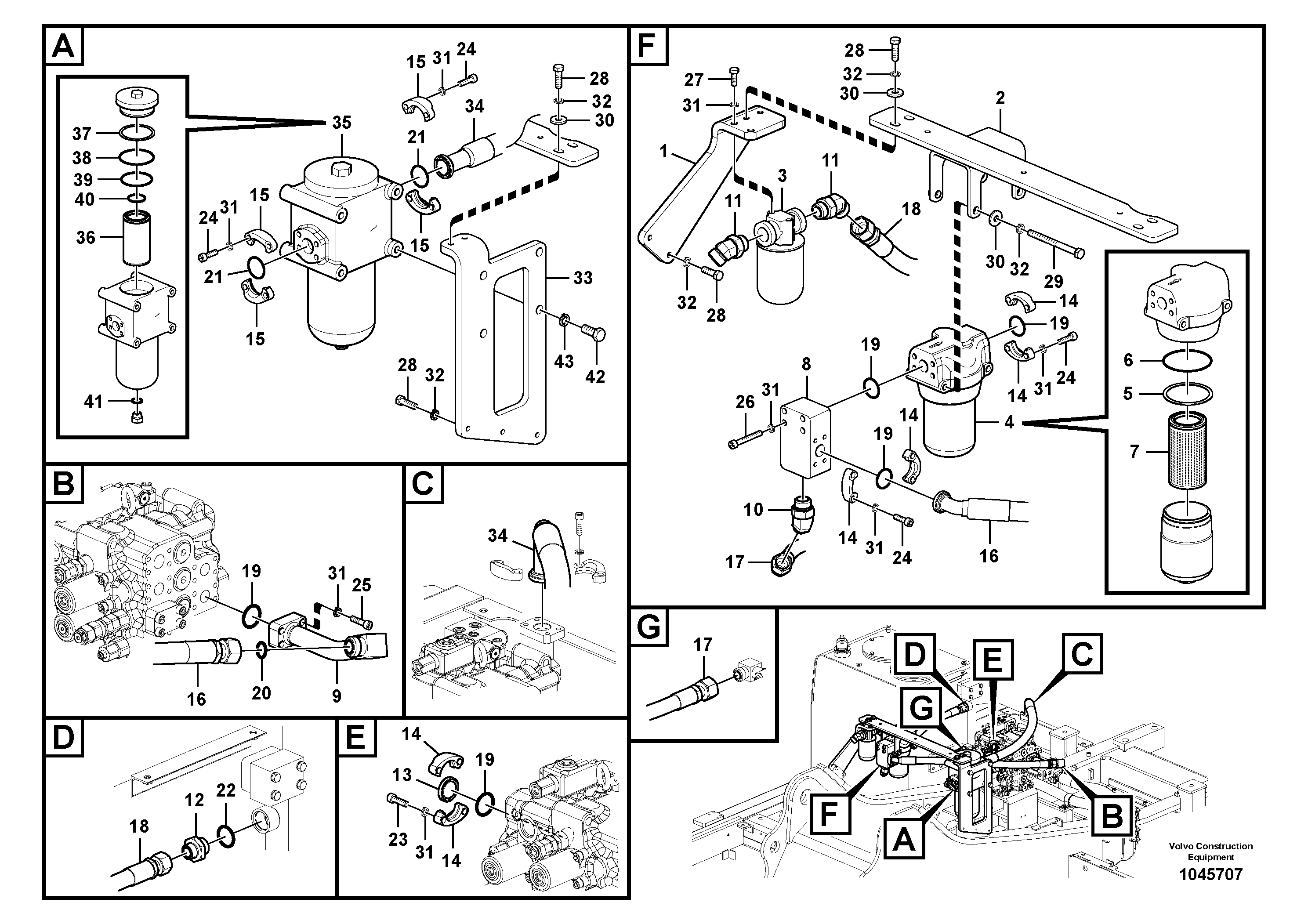 Timing gear casing VOE938183 VOLVO