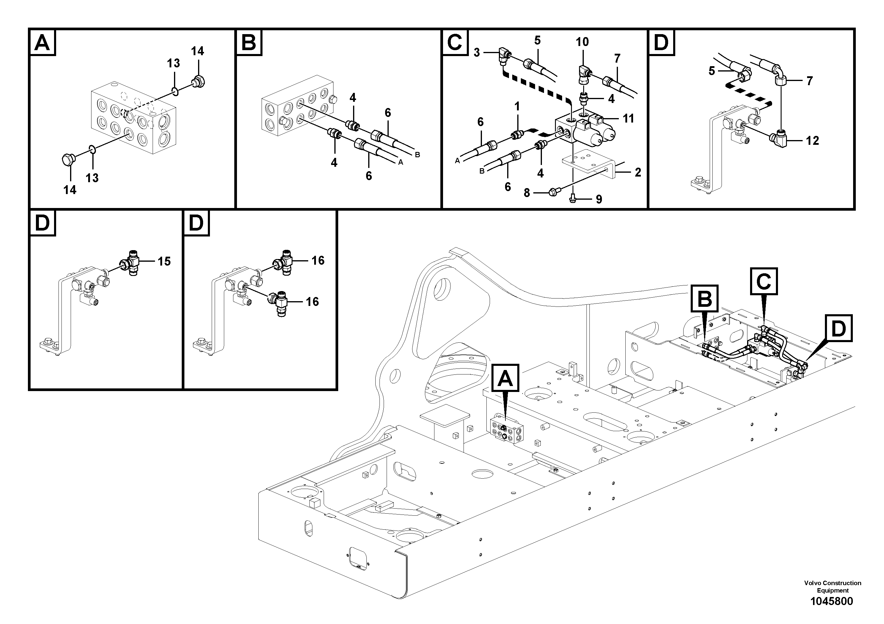 Seat frame VOE14588342 VOLVO
