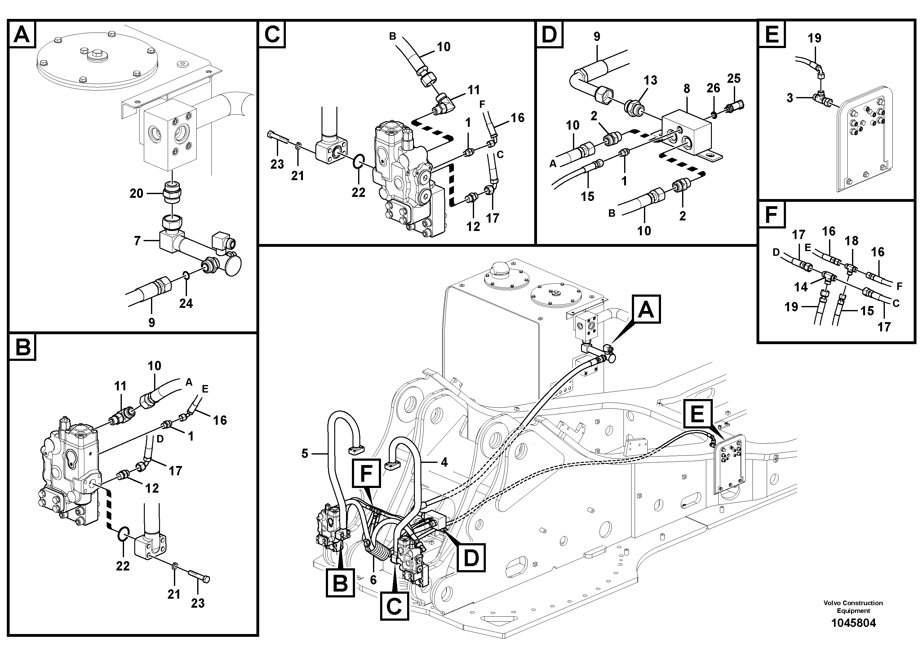 Timing gear casing VOE936186 VOLVO