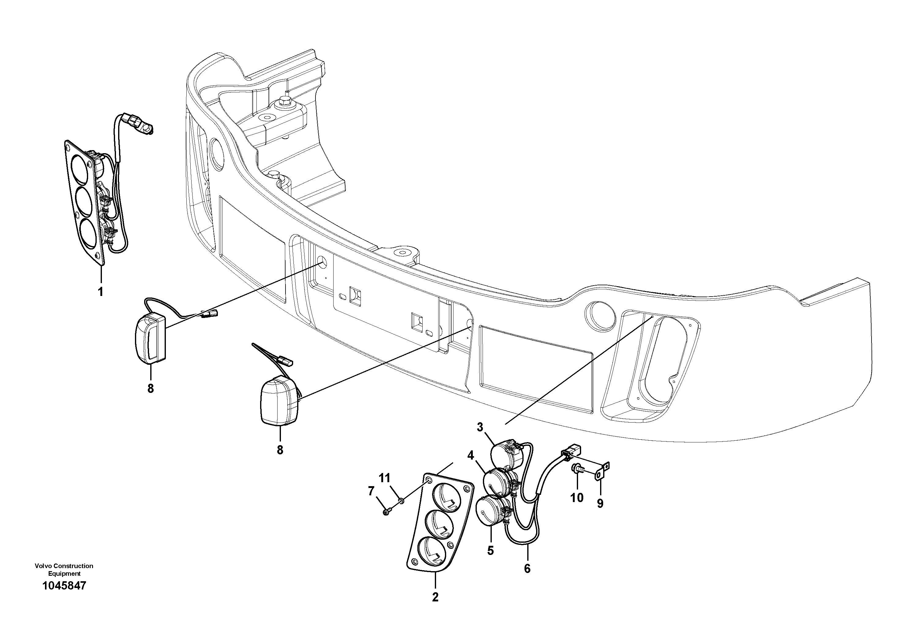 Stop wire VOE14618429 VOLVO