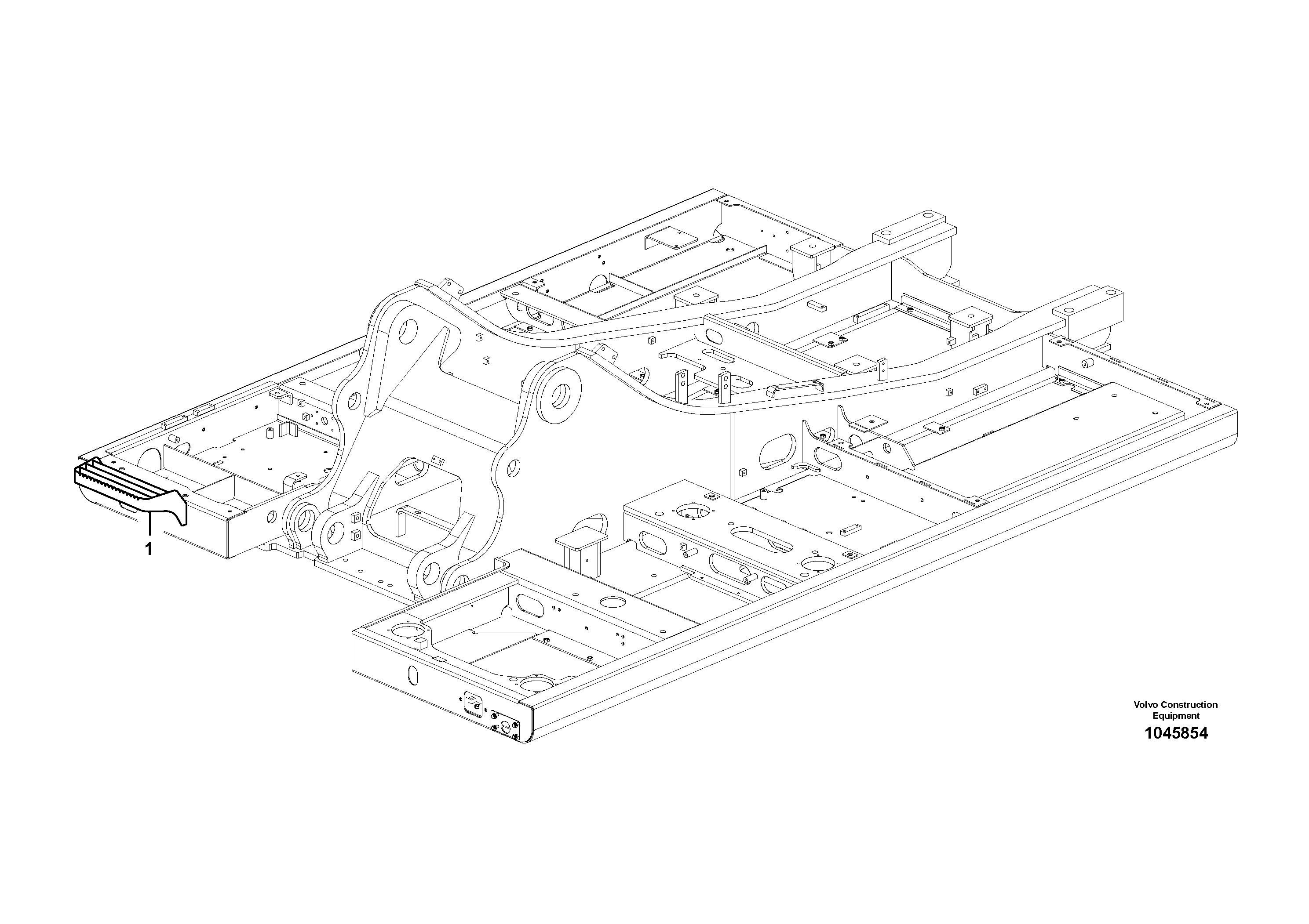 Pedal bracket R.h. VOE14679974 VOLVO