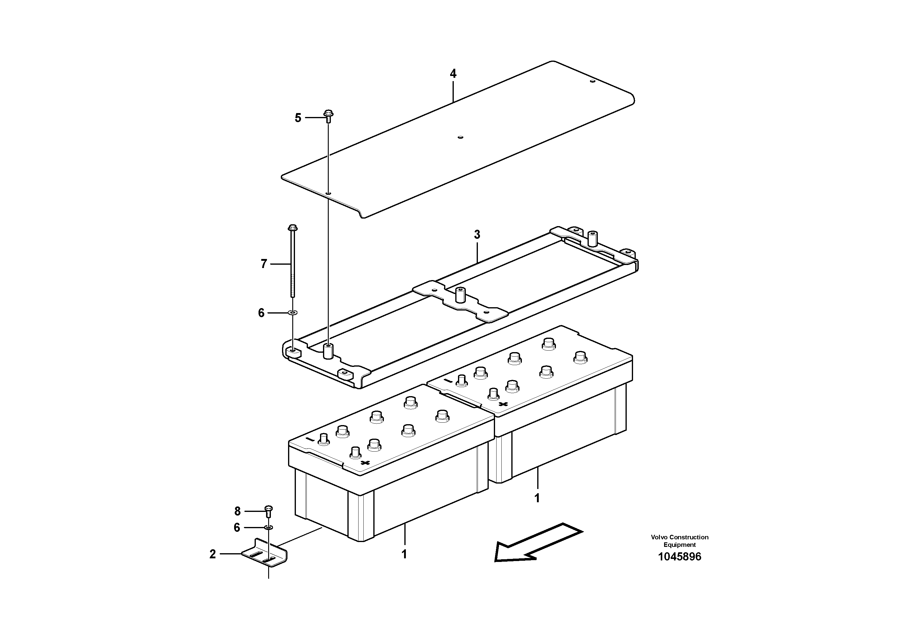 Seat frame RM/VOE14665426 VOLVO